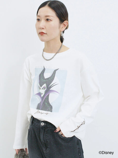 Samansa Mos2 blue「【Disney】ヴィランズ/ロンT」|Tシャツ・カットソー|