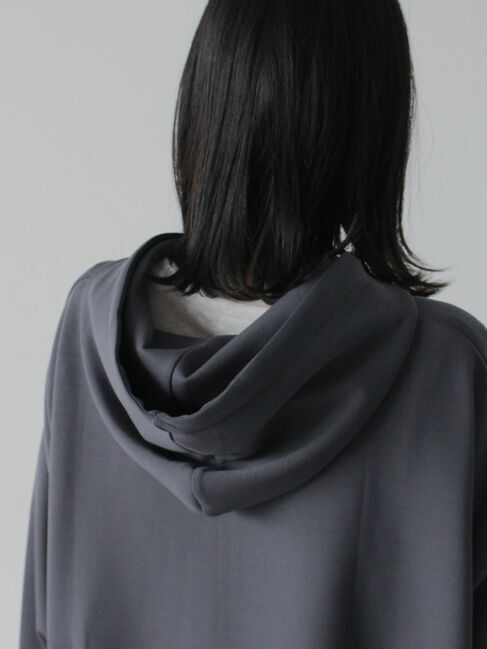 Samansa Mos2 blue「ダンボールジップパーカー」|Tシャツ・カットソー|