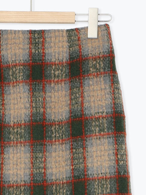 Samansa Mos2 blue「チェック柄スカート」|スカート|