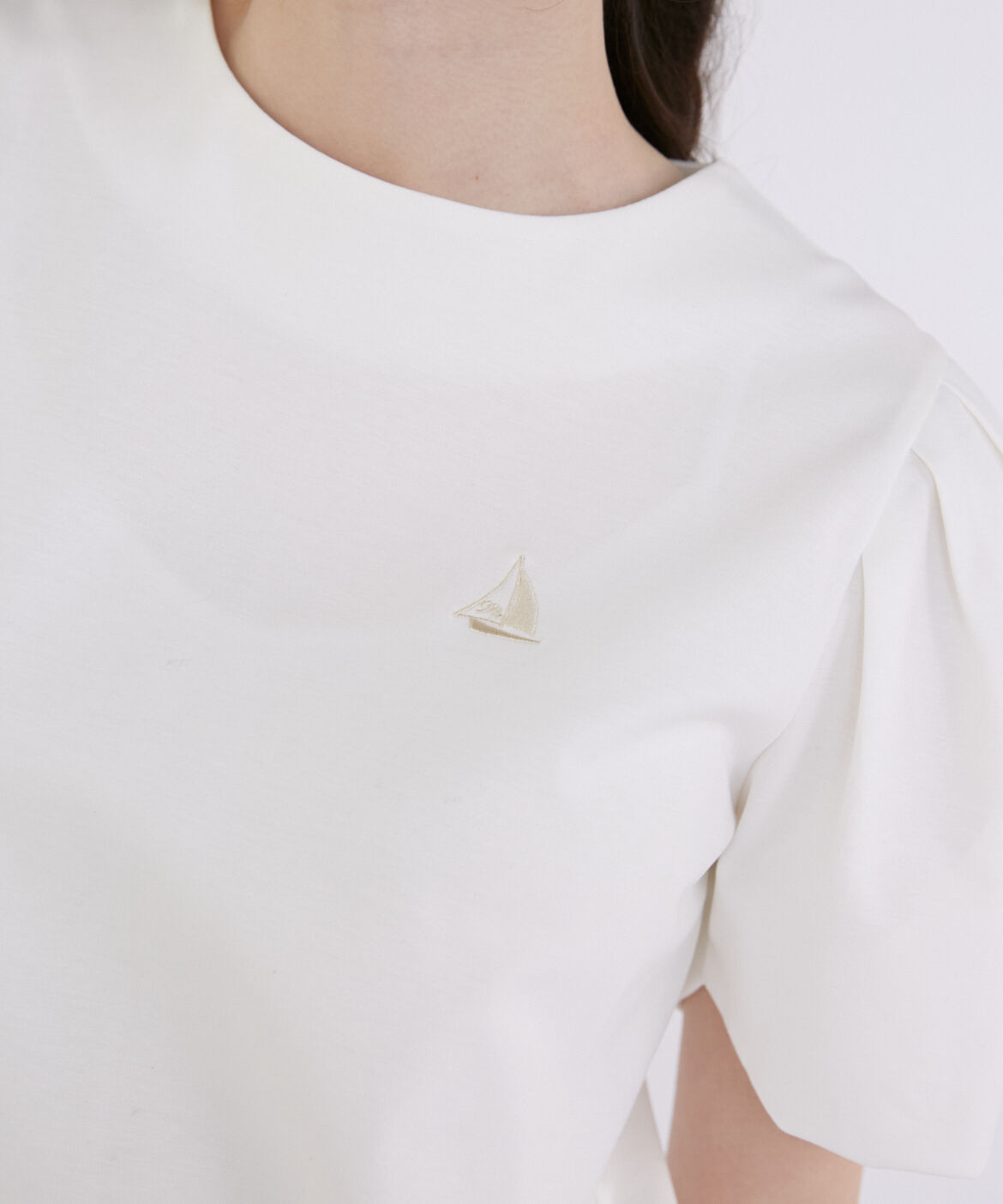 Maglie le cassetto「マリン刺繍カットソー」|Tシャツ・カットソー|