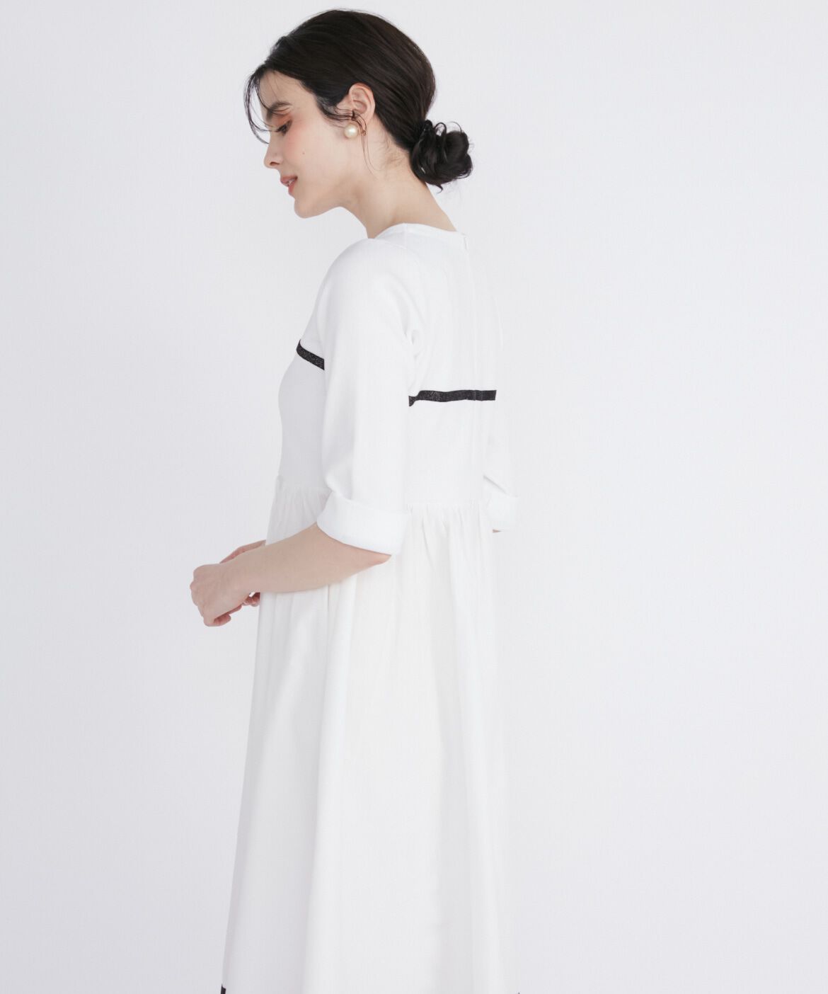 Maglie le cassetto「《M Maglie le cassetto》配色ドッキングワンピース」|ワンピース|