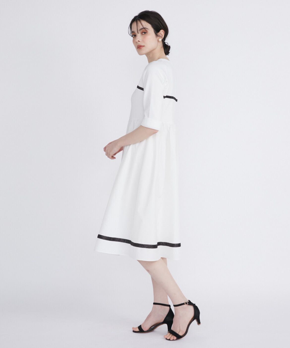 Maglie le cassetto「《M Maglie le cassetto》配色ドッキングワンピース」|ワンピース|