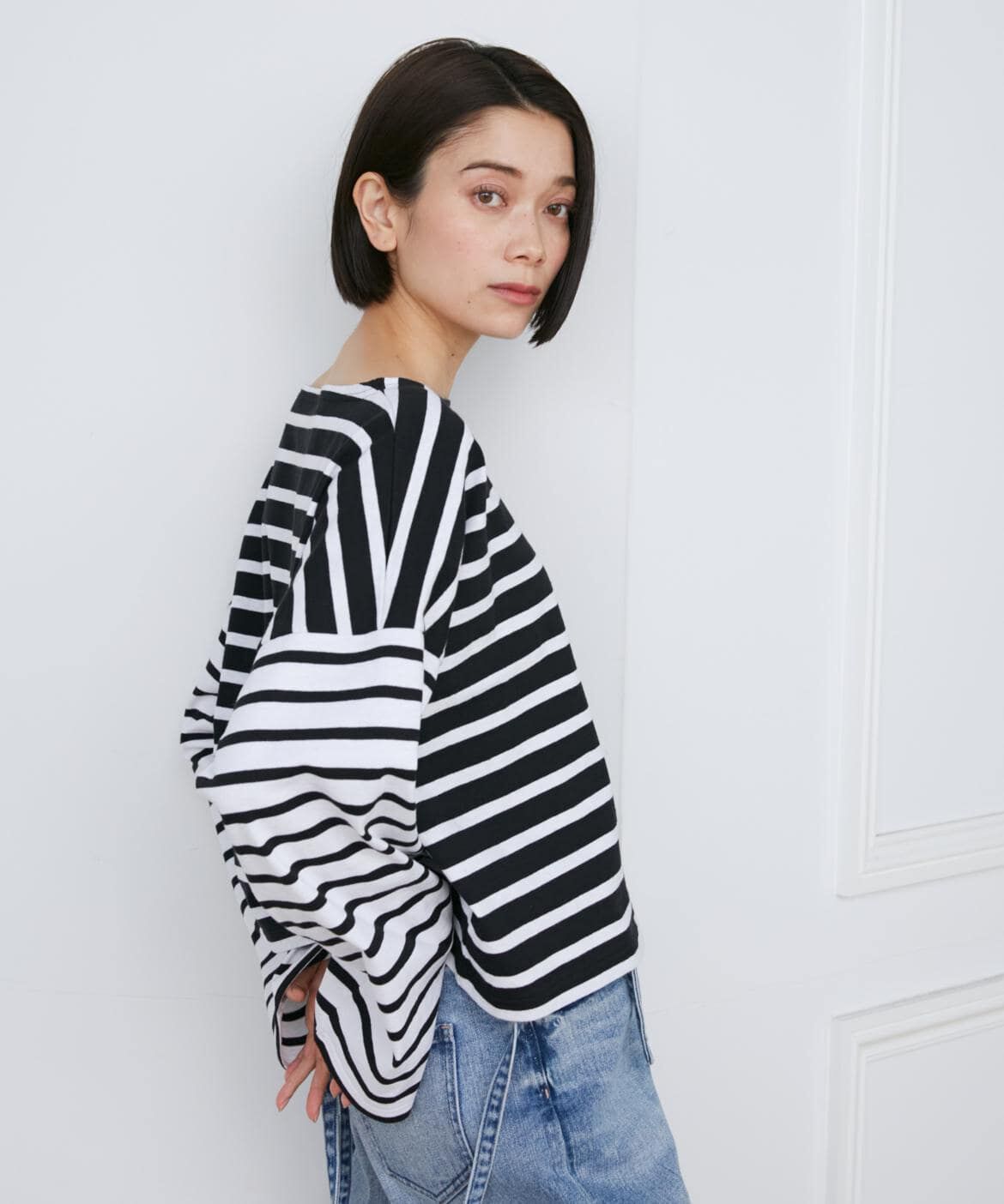 INED「《SUPERIOR CLOSET》PETIT COPAIN COURT別注ボーダーTシャツ《Le minor》」|シャツ・ブラウス|