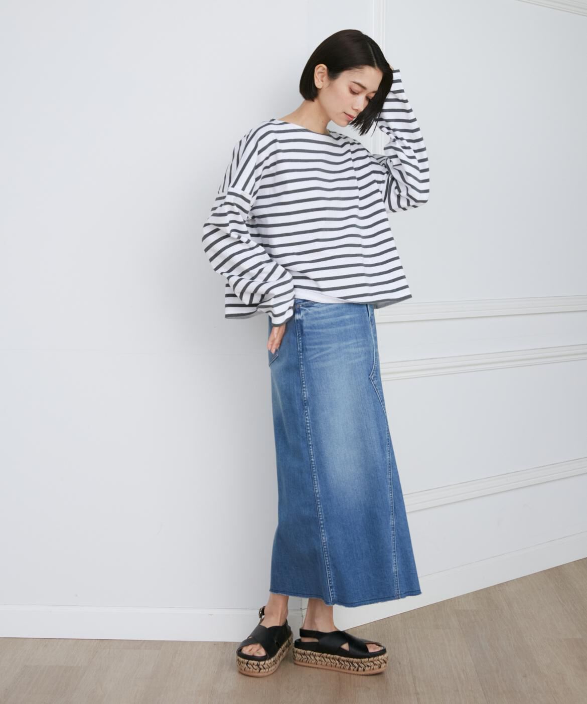 INED「《SUPERIOR CLOSET》PETIT COPAIN COURT別注ボーダーTシャツ《Le minor》」|シャツ・ブラウス|