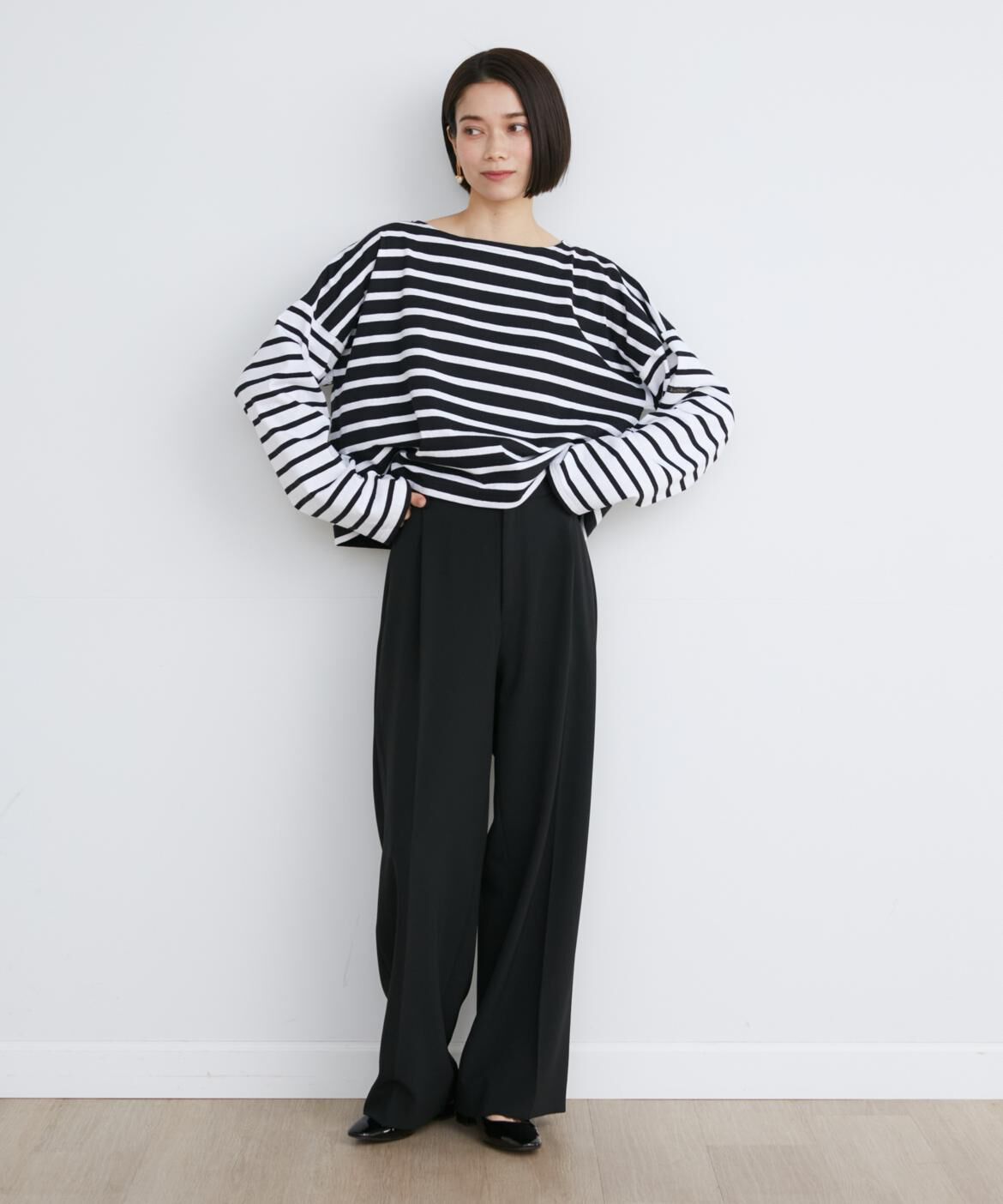 INED「《SUPERIOR CLOSET》PETIT COPAIN COURT別注ボーダーTシャツ《Le minor》」|シャツ・ブラウス|