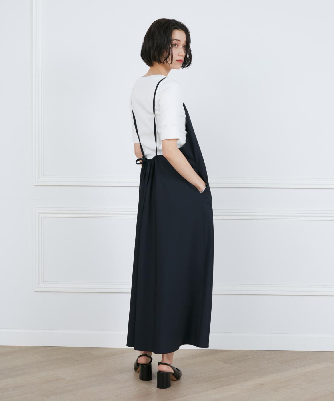 INED「《大きいサイズ》GIZAコットンストレッチリブカットソー」|Tシャツ・カットソー|