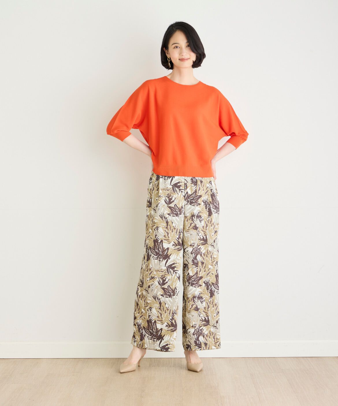 7-IDconcept.「《大きいサイズ》ボートネックニット《Cuoo PLUS》」|ニット・セーター|