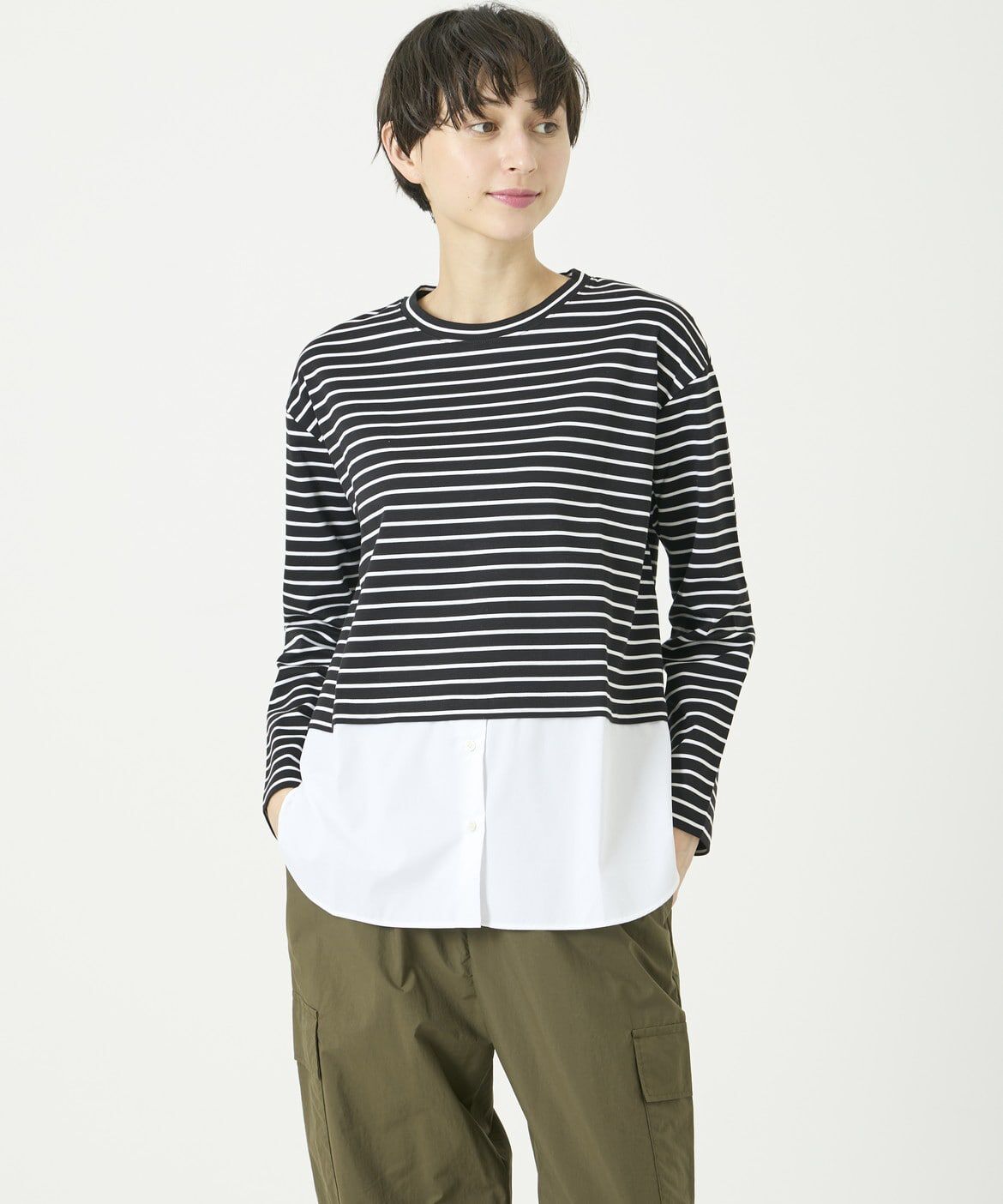 DAY by DAY it&rsquo;s international「シャツレイヤード風カットソー」|Tシャツ・カットソー|