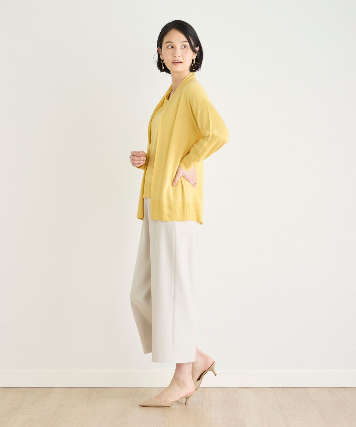 7-IDconcept.「エクストラファインウールVネックニット」|ニット・セーター|