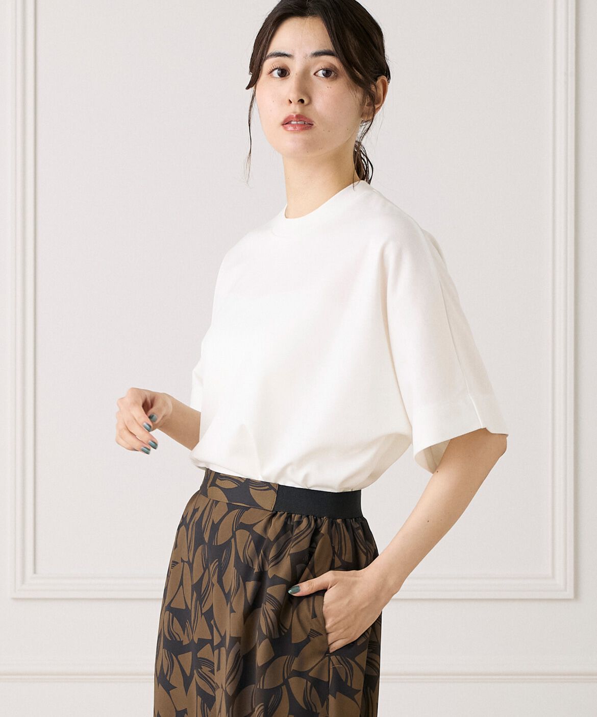 INED「ボクシーシルエットTシャツ」|Tシャツ・カットソー|