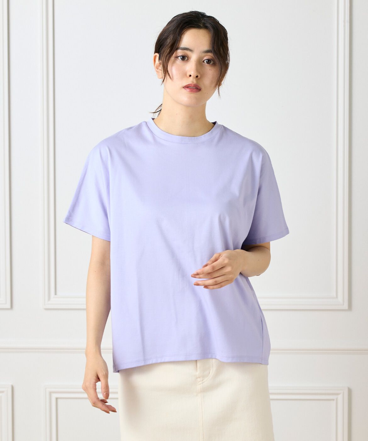 I.T.'S international「ドルマンスリーブクルーネックTシャツ」|Tシャツ・カットソー|ラベンダー7