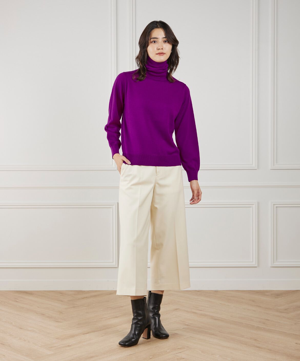 DAY by DAY it&rsquo;s international「ワイドクロップトパンツ《TRサキソニー裏起毛》」|その他|