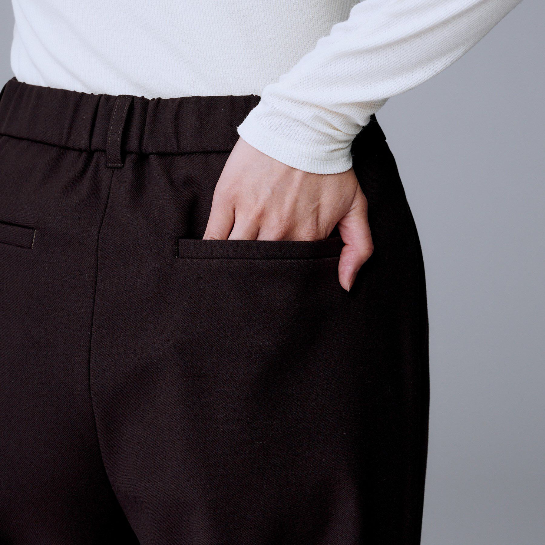 UNTITLED「【暖か素材/ストレッチ性】裏起毛ワイドパンツ」|その他|