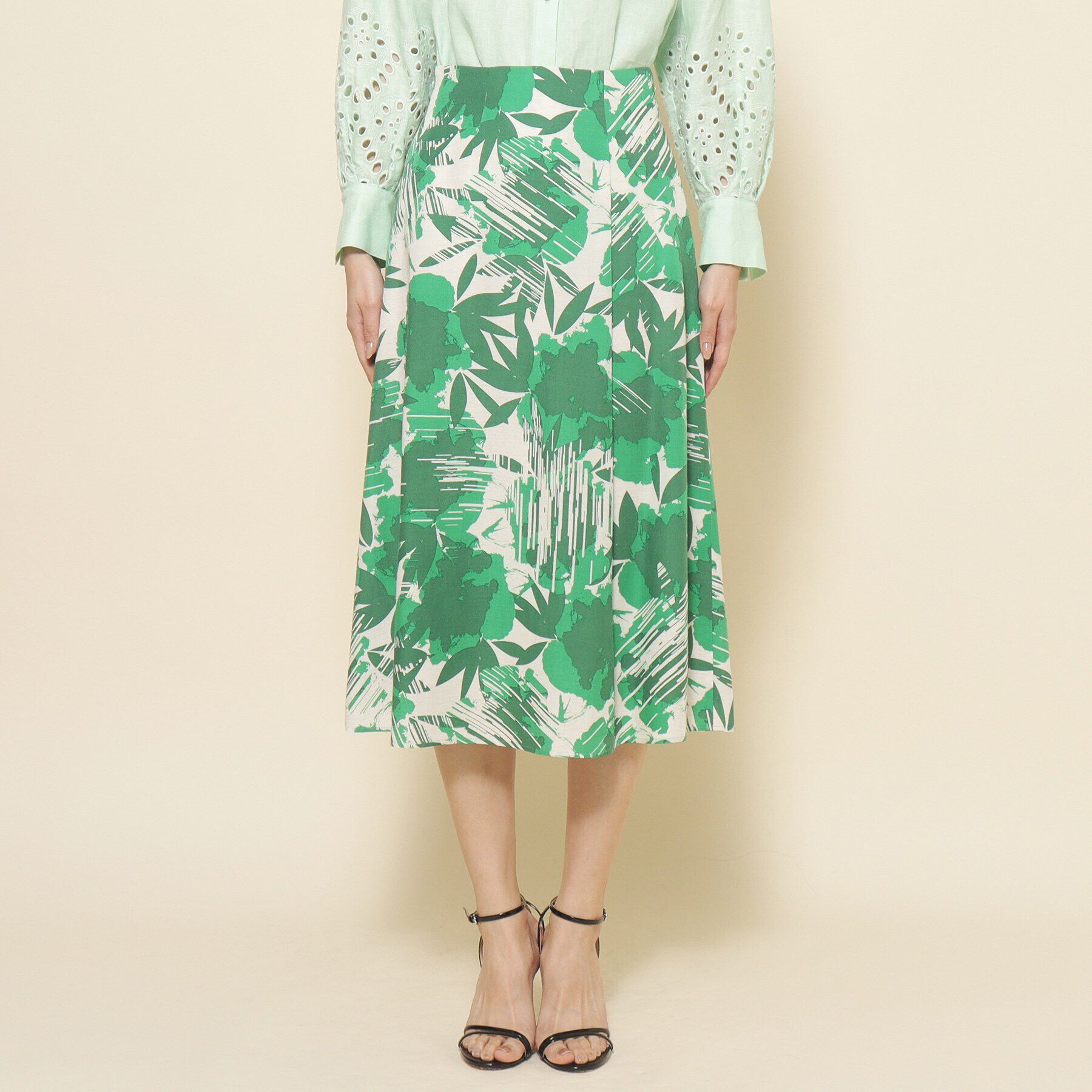 COUP DE CHANCE「【洗える】花柄フレアスカート」|スカート|