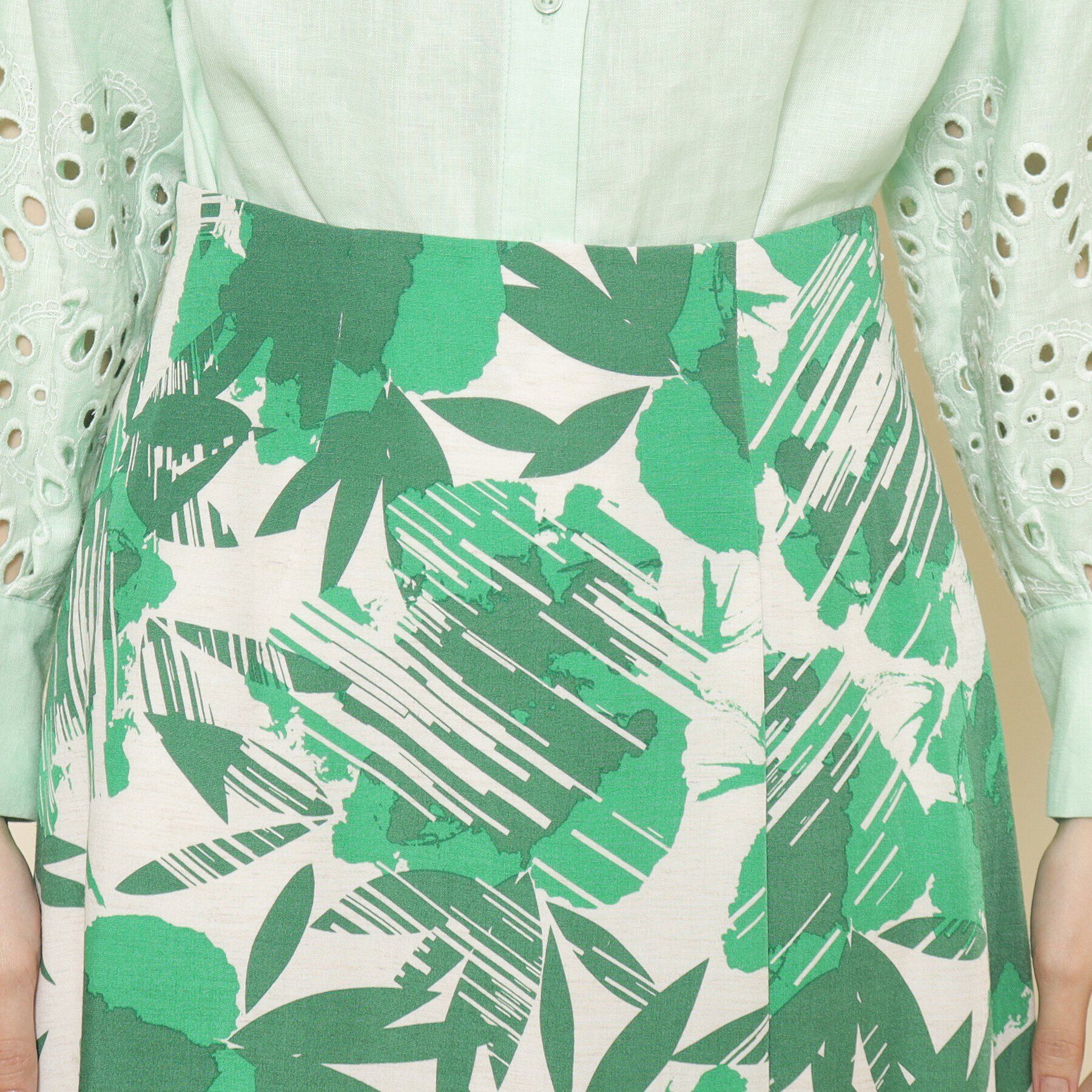 COUP DE CHANCE「【洗える】花柄フレアスカート」|スカート|