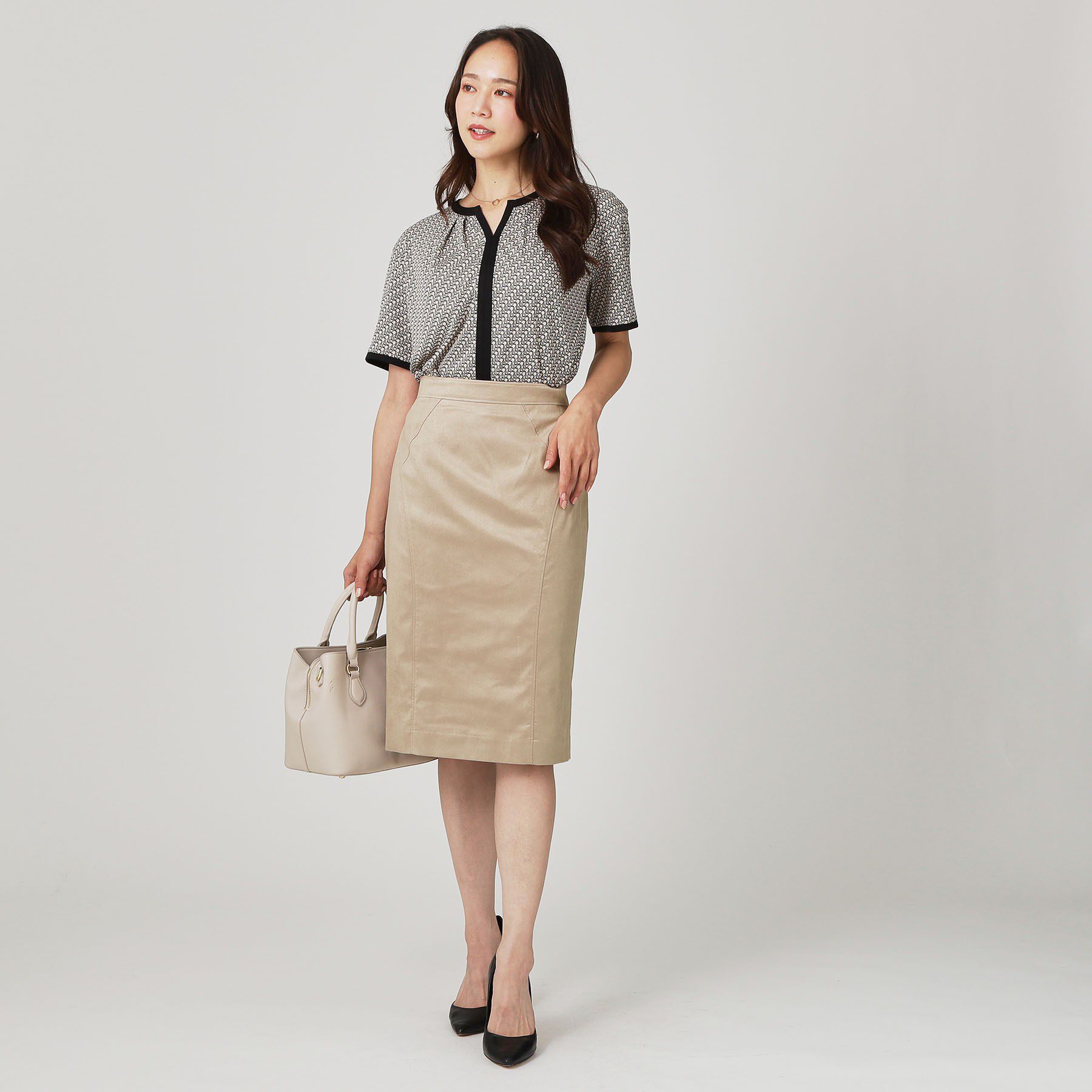 COUP DE CHANCE「【手洗い可／日本製／スーツ可】タイトシルエットのスカート」|スカート|