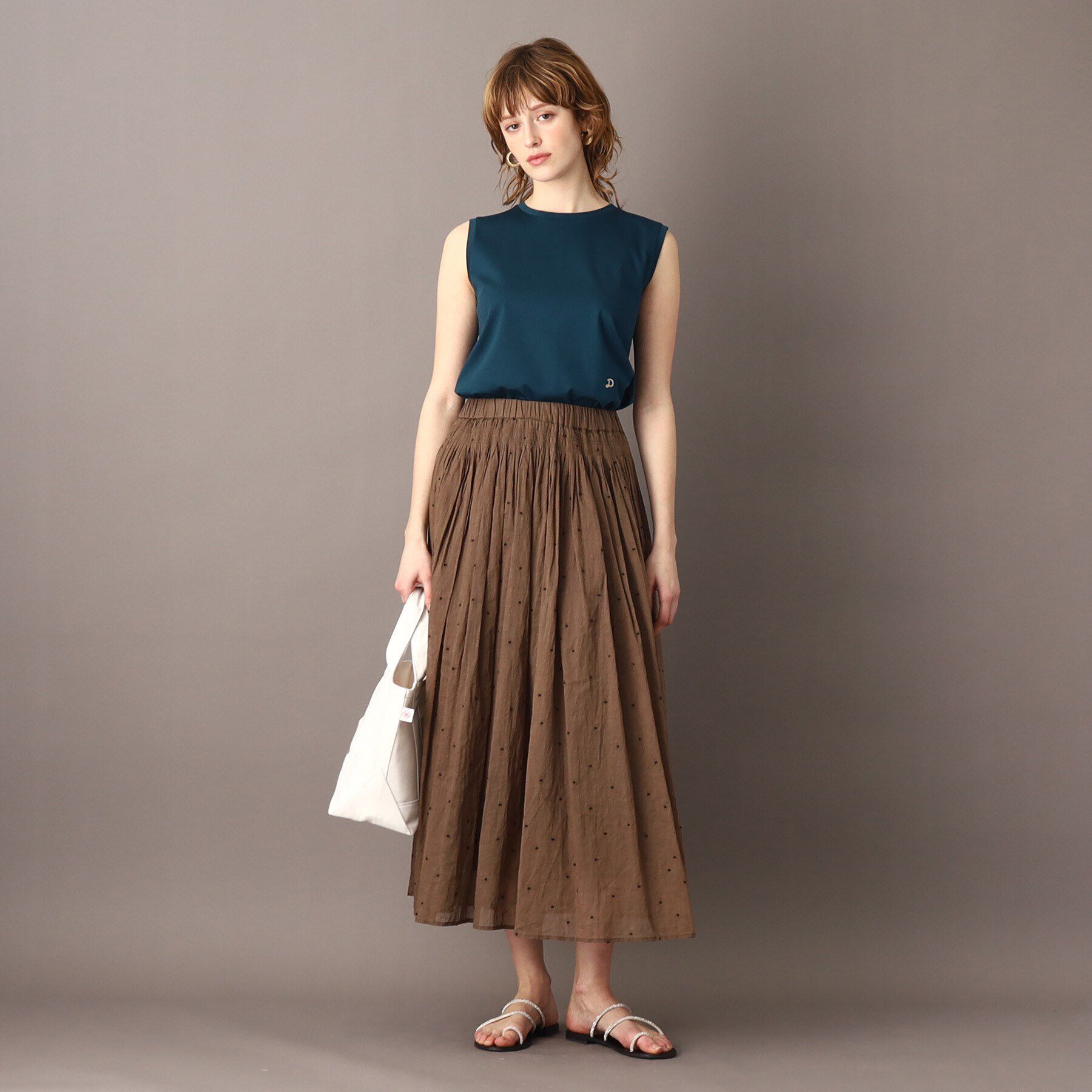 DRESSTERIOR「アイスクリアコットンノースリーブ」|Tシャツ・カットソー|