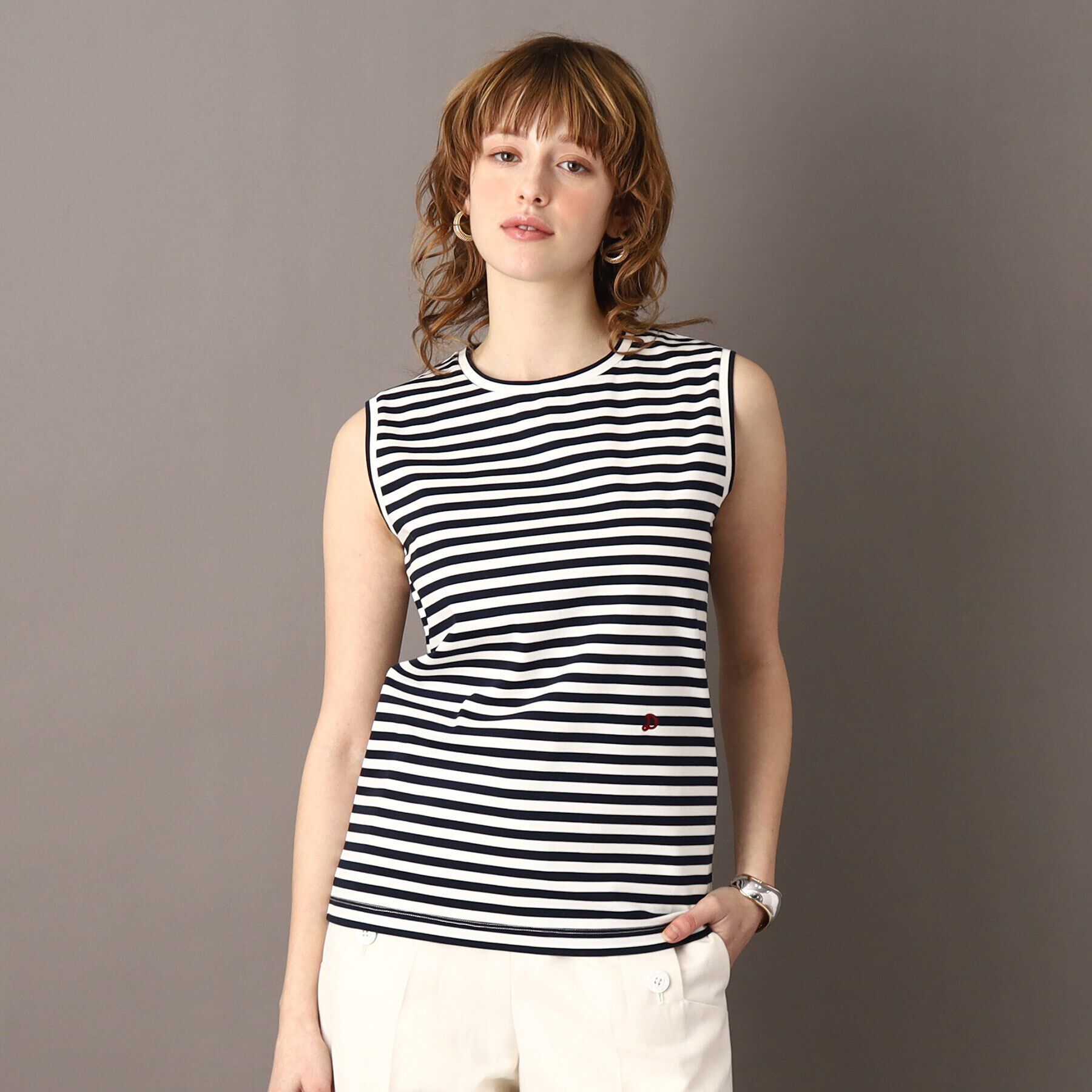 DRESSTERIOR「アイスクリアコットンノースリーブ」|Tシャツ・カットソー|