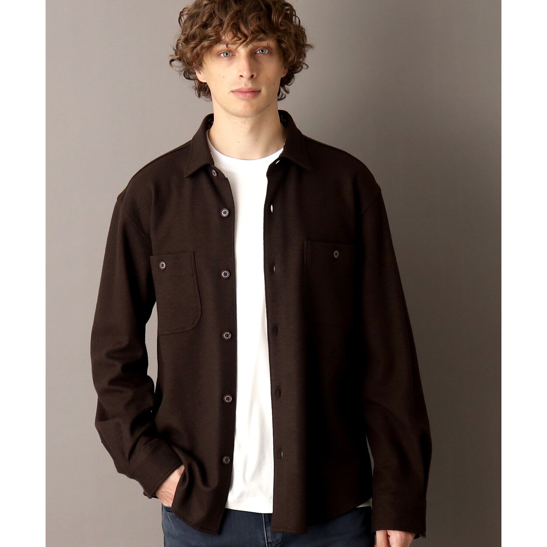 DRESSTERIOR「ニットソーシャツ」|シャツ・ブラウス|