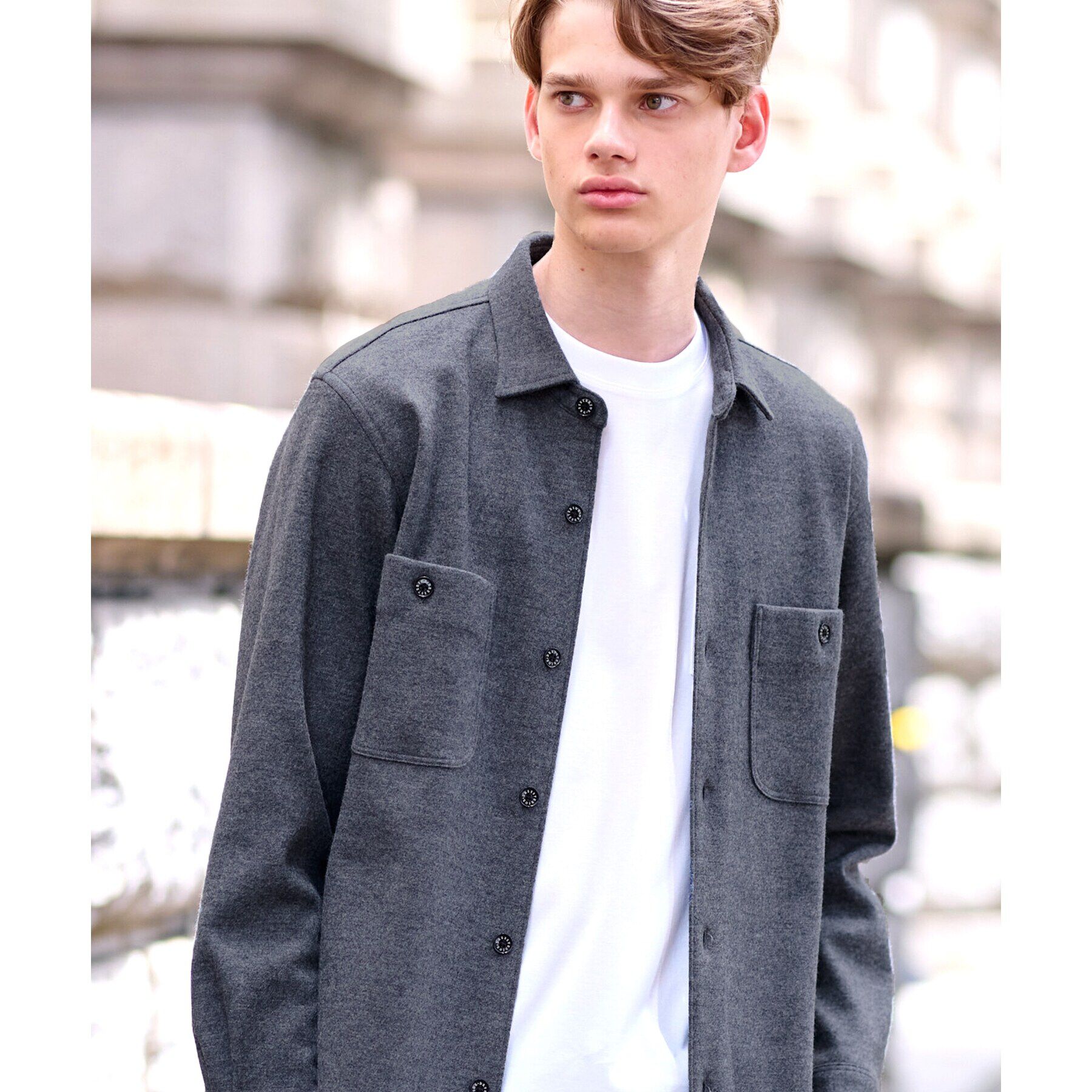 DRESSTERIOR「ニットソーシャツ」|シャツ・ブラウス|