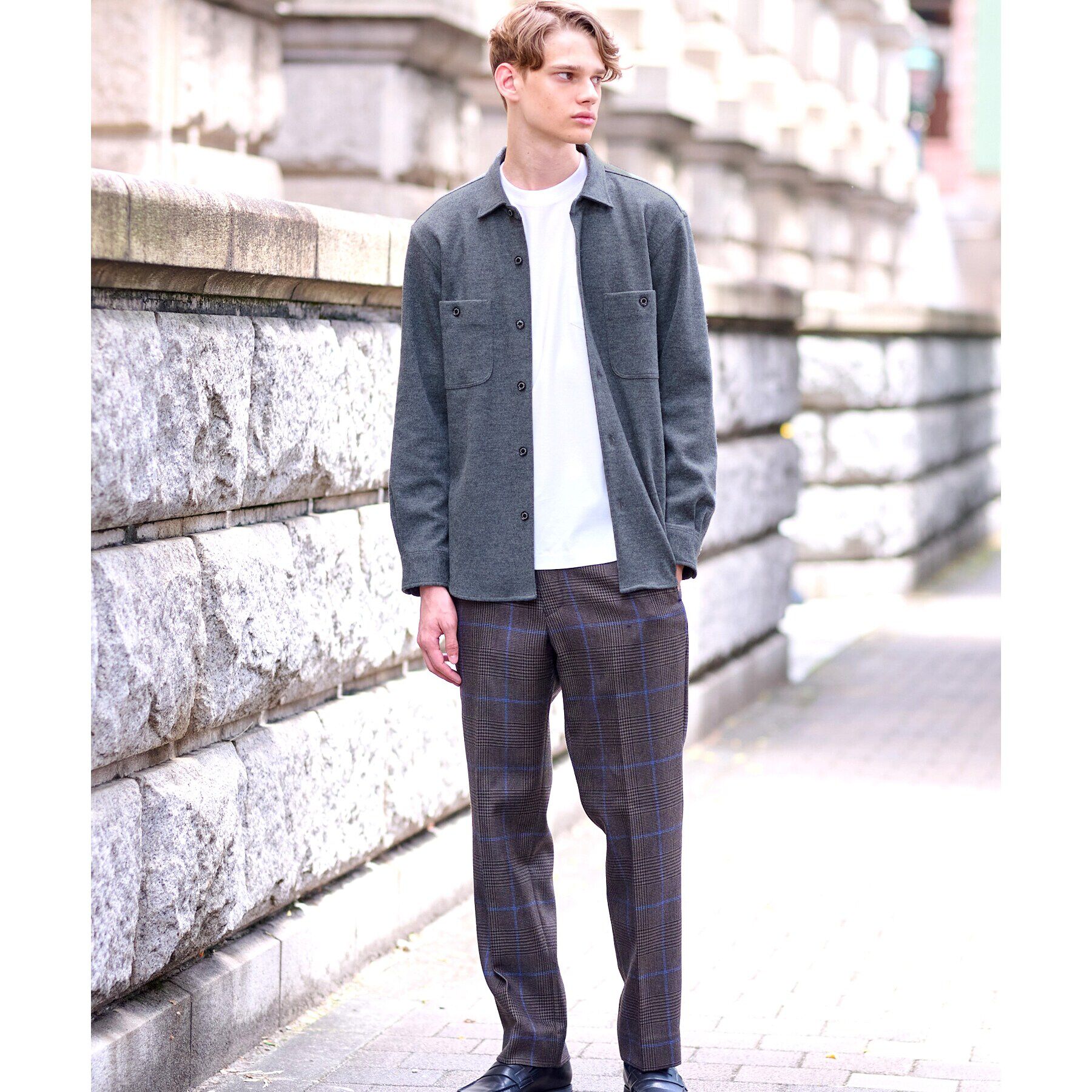 DRESSTERIOR「ニットソーシャツ」|シャツ・ブラウス|