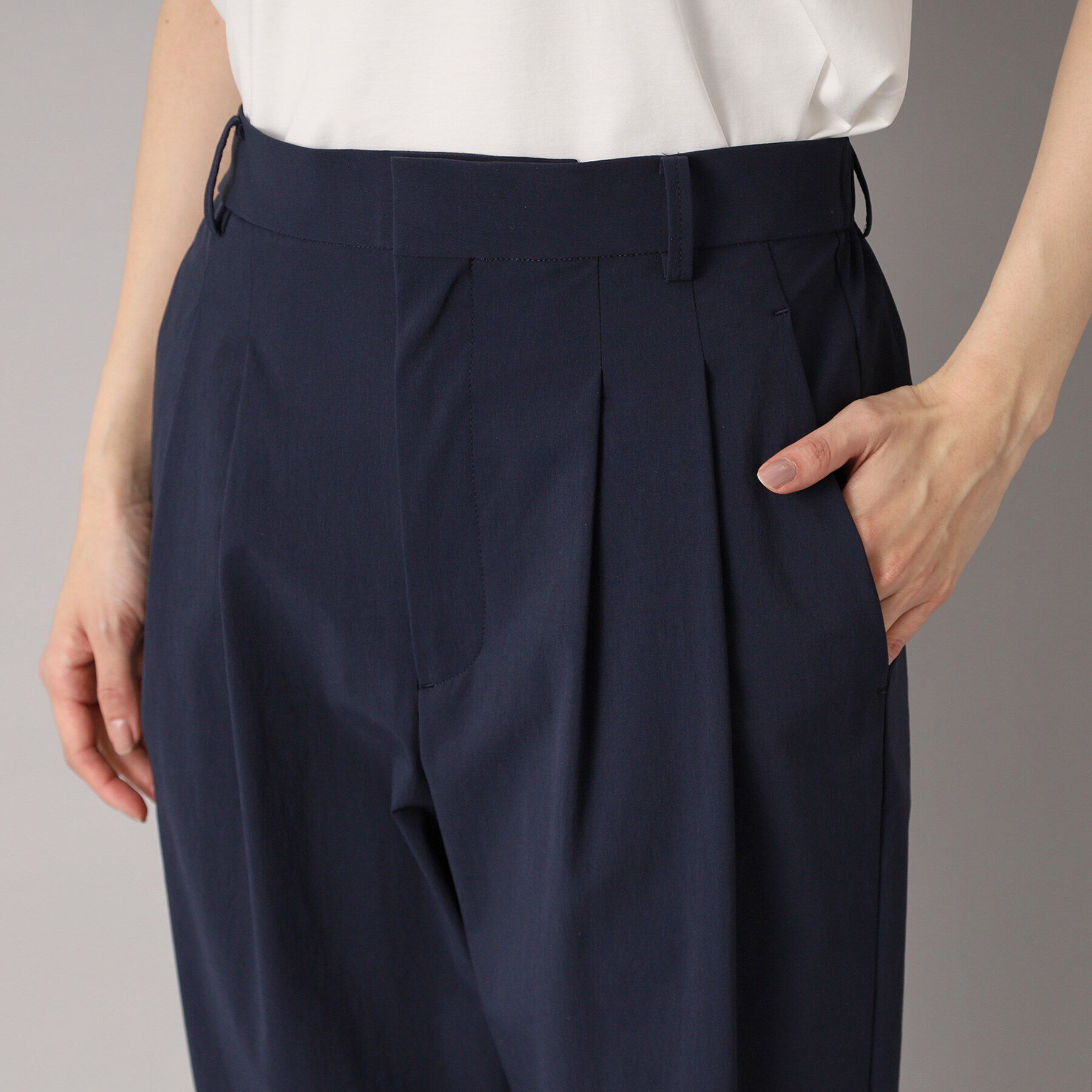 DRESSTERIOR「【再登場/後ろウエストゴム】タックナイロンテーパードパンツ」|その他|