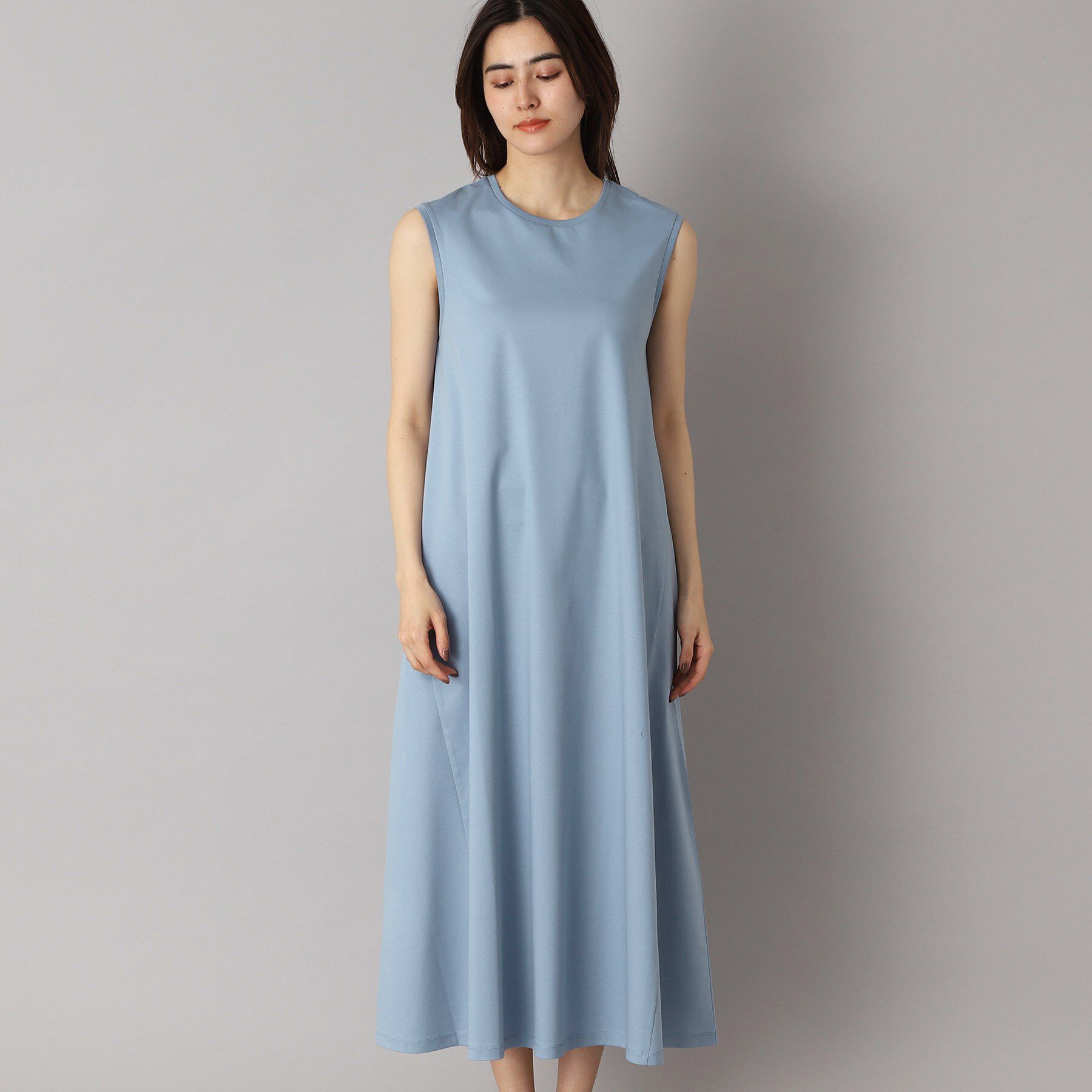 DRESSTERIOR「【ポケットあり/接触冷感/抗菌防臭/消臭】アイスクリアコットンワンピース」|ワンピース|