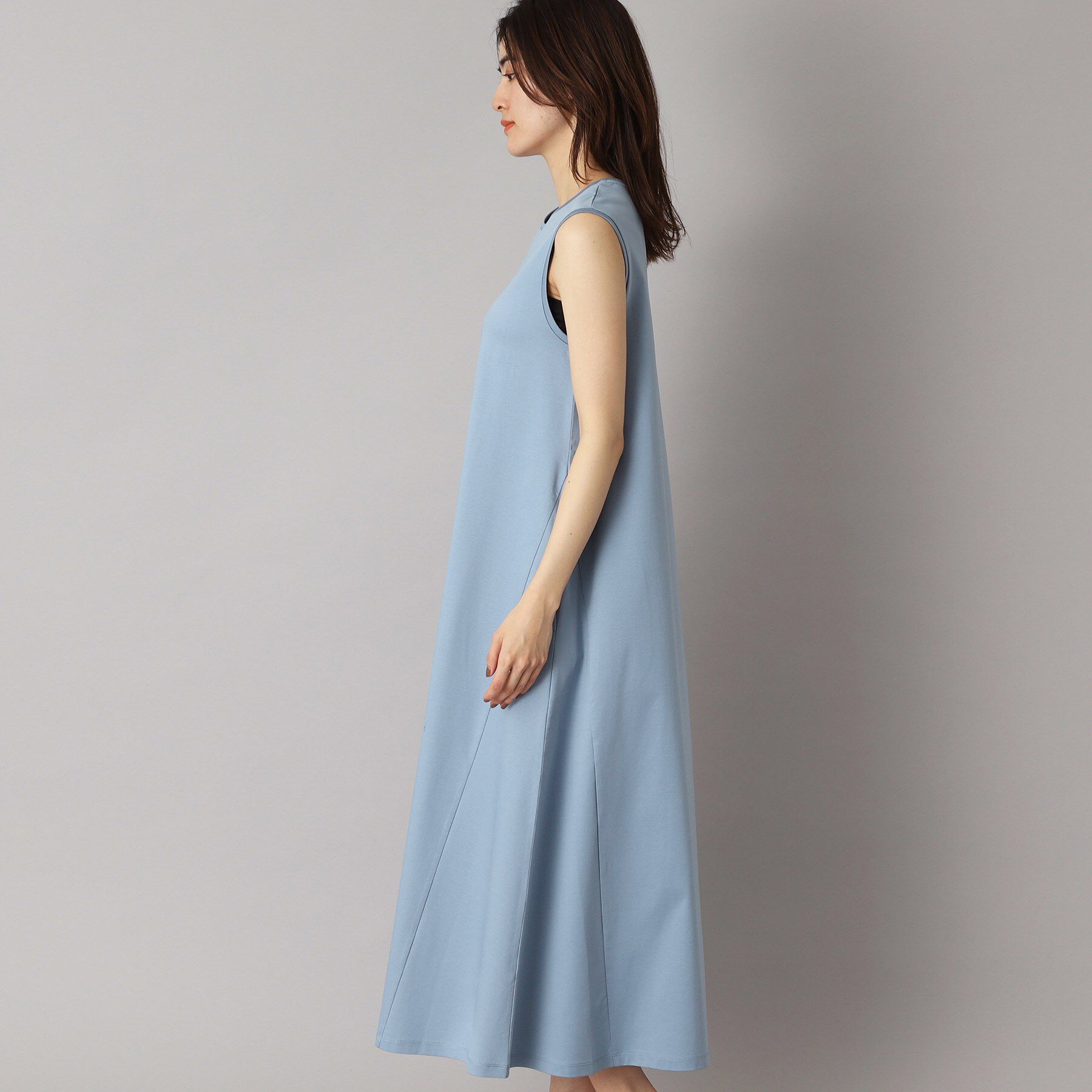 DRESSTERIOR「【ポケットあり/接触冷感/抗菌防臭/消臭】アイスクリアコットンワンピース」|ワンピース|