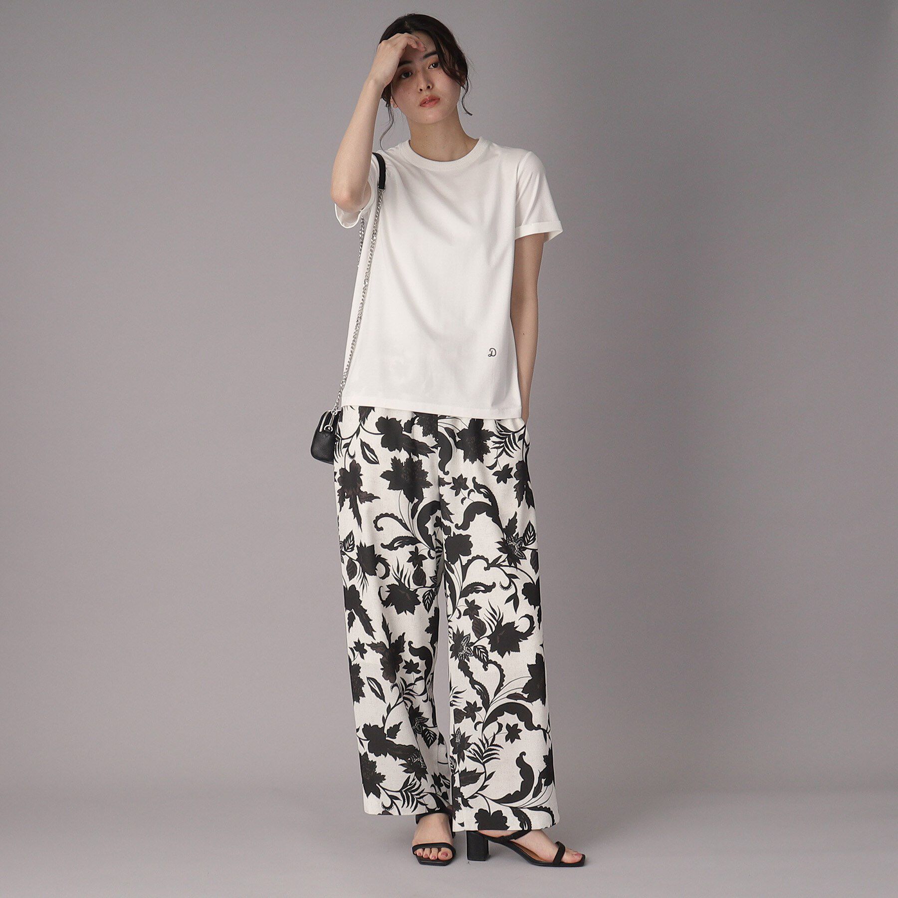 DRESSTERIOR「【洗える】シルクブレンドポンチTシャツ」|Tシャツ・カットソー|