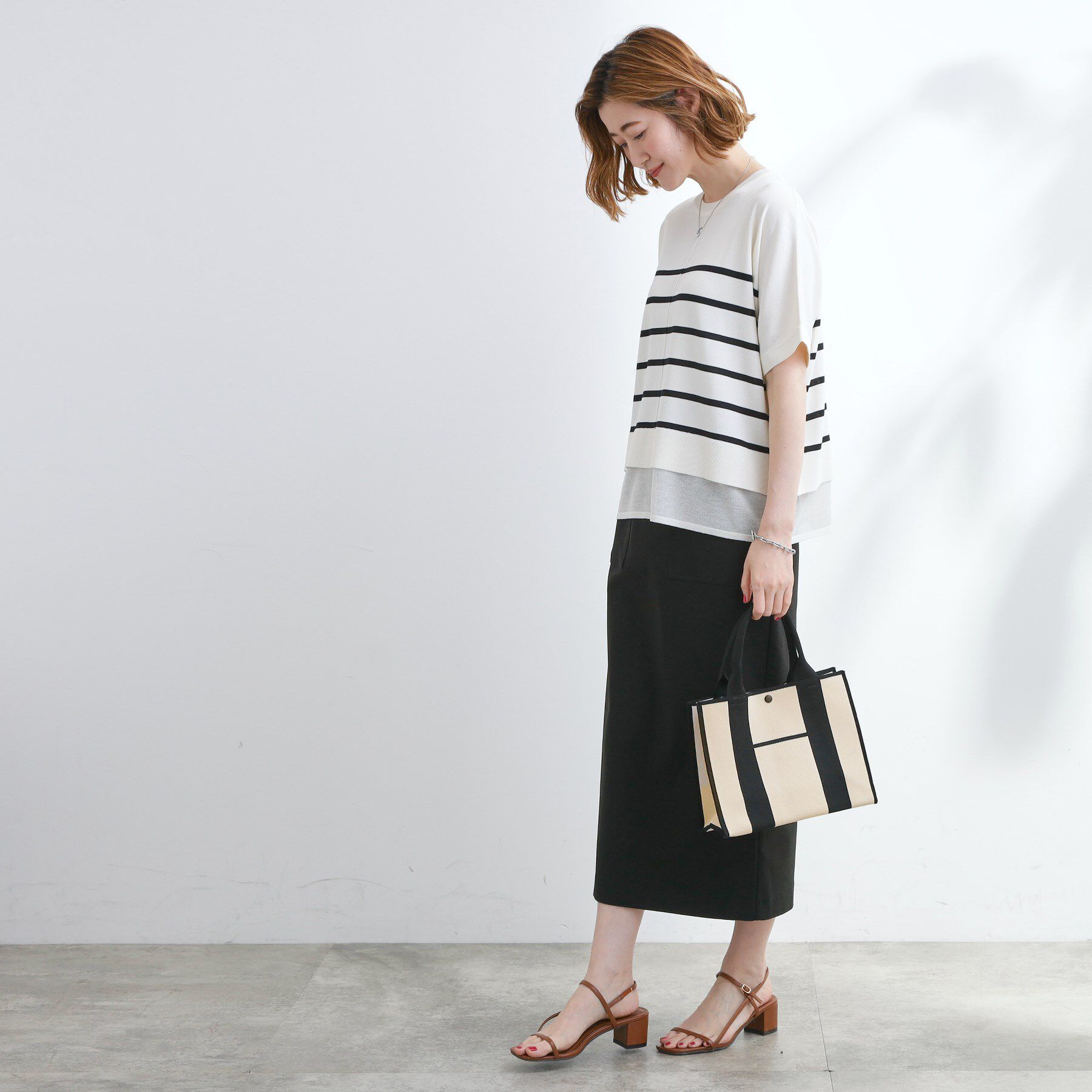 grove「ニットアソート2WAYトート」|トートバッグ|