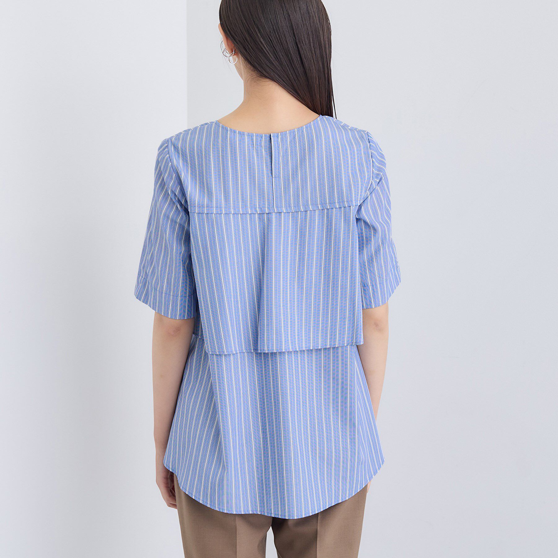 INDIVI「【UVケア】バックデザインブラウス」|シャツ・ブラウス|