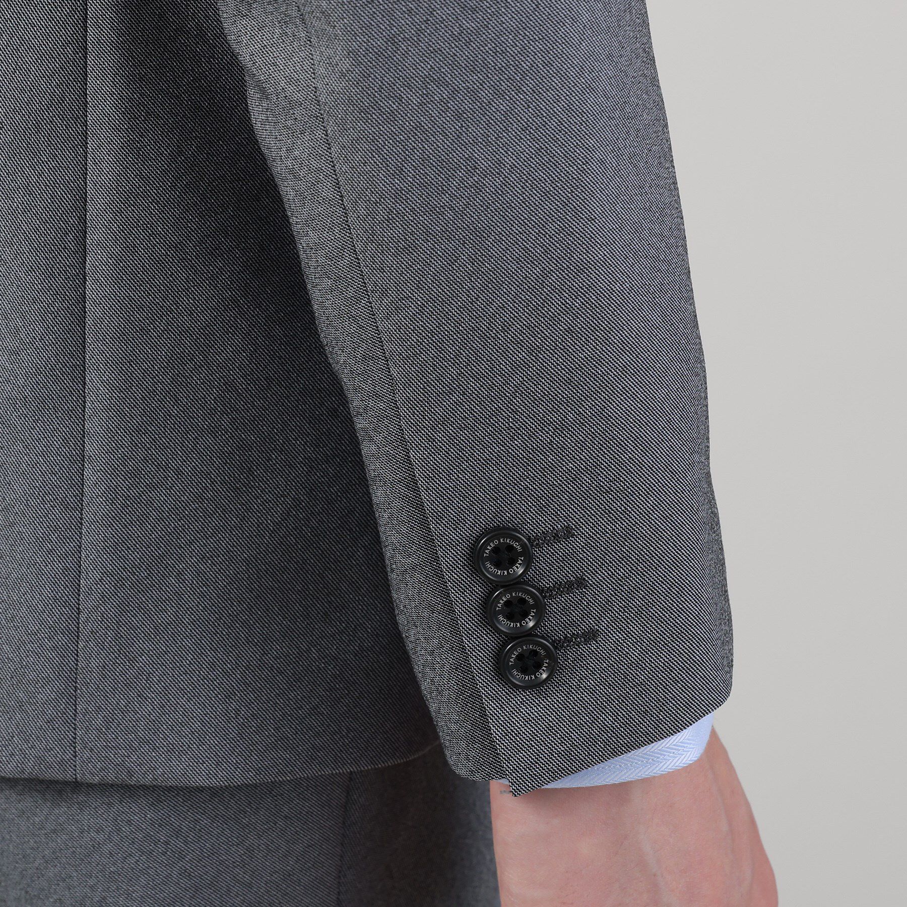 TAKEO KIKUCHI「【ONOFF/セットアップ対応】メランジ シャークスキン ストレッチジャケット」|テーラードジャケット|