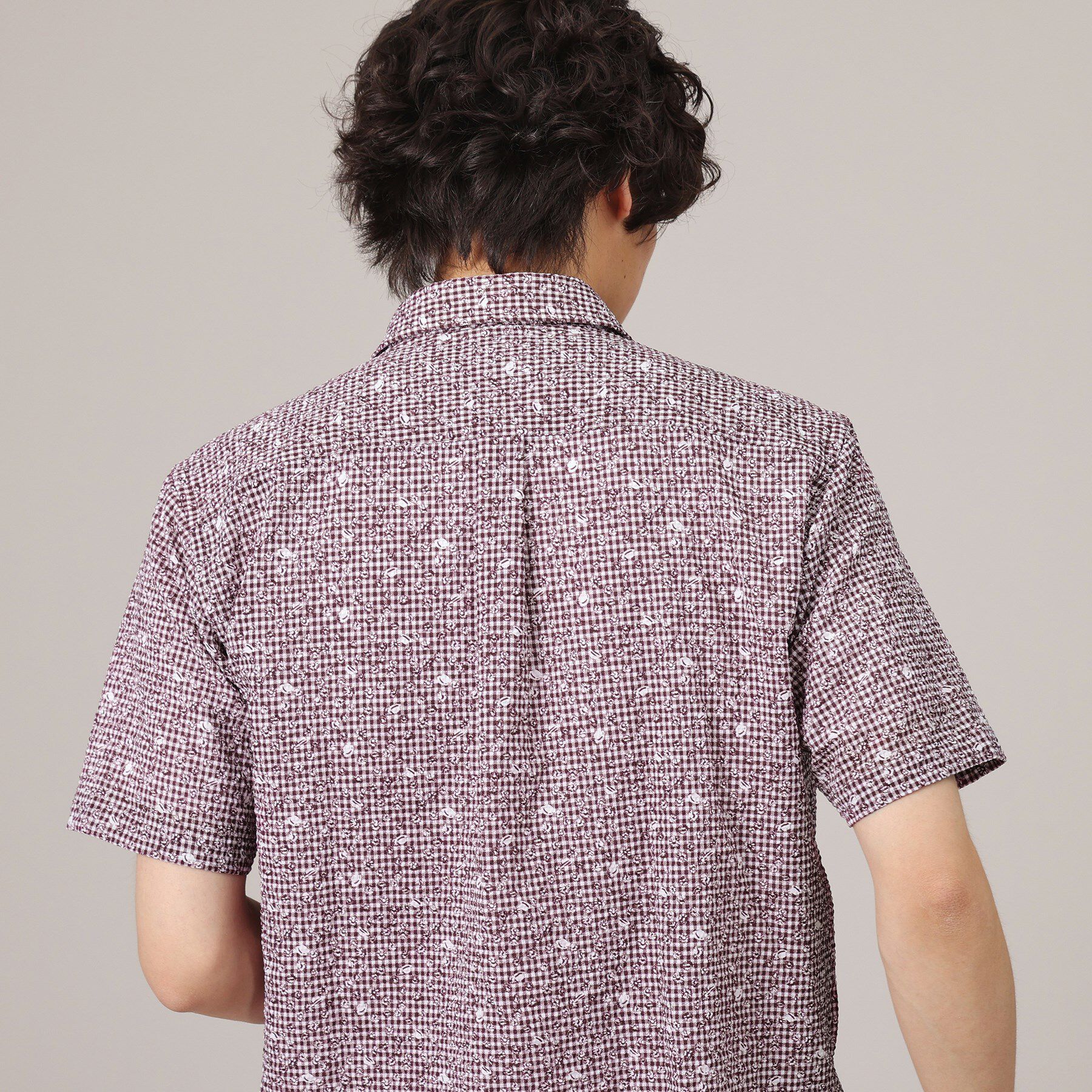 TAKEO KIKUCHI「【無地・チェック・ボタニカル柄】リップル シャツ」|シャツ・ブラウス|