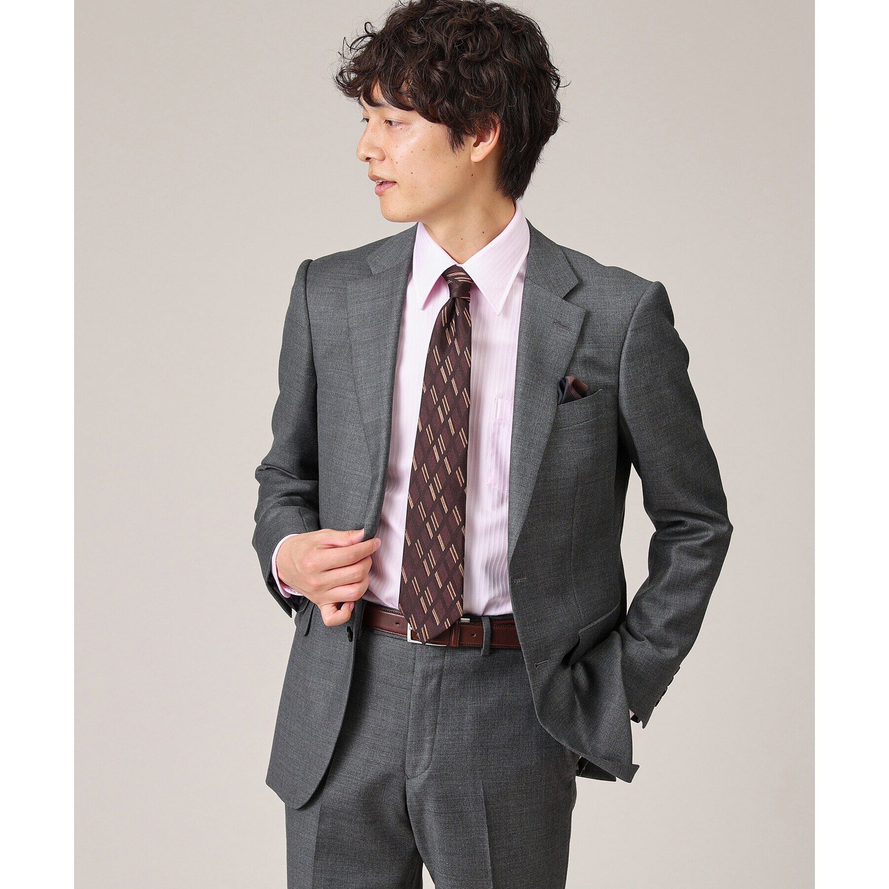 TAKEO KIKUCHI「【Made in ITALY】カラーブロックシルクチーフ」|バンダナ・スカーフ|