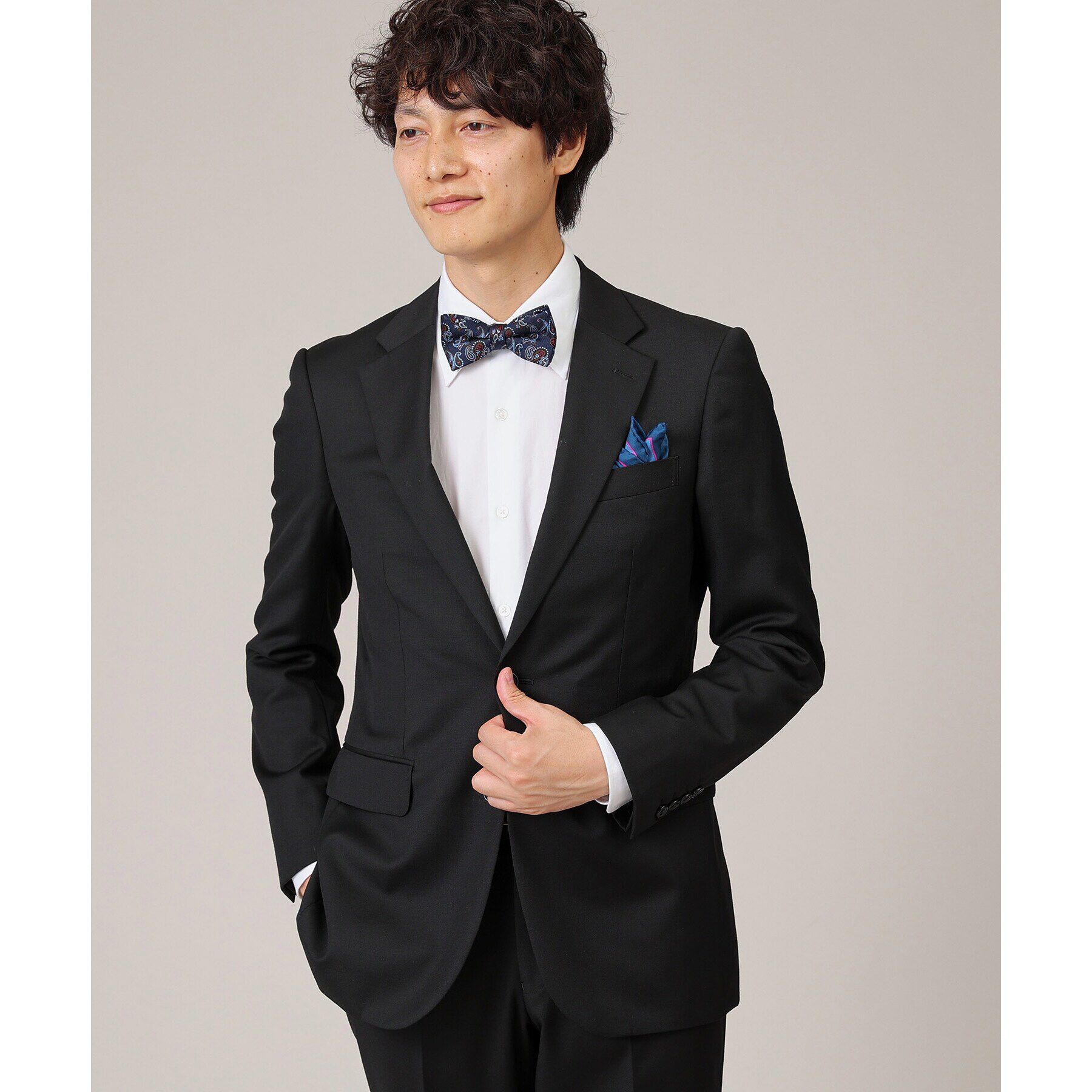 TAKEO KIKUCHI「【Made in ITALY】カラーブロックシルクチーフ」|バンダナ・スカーフ|