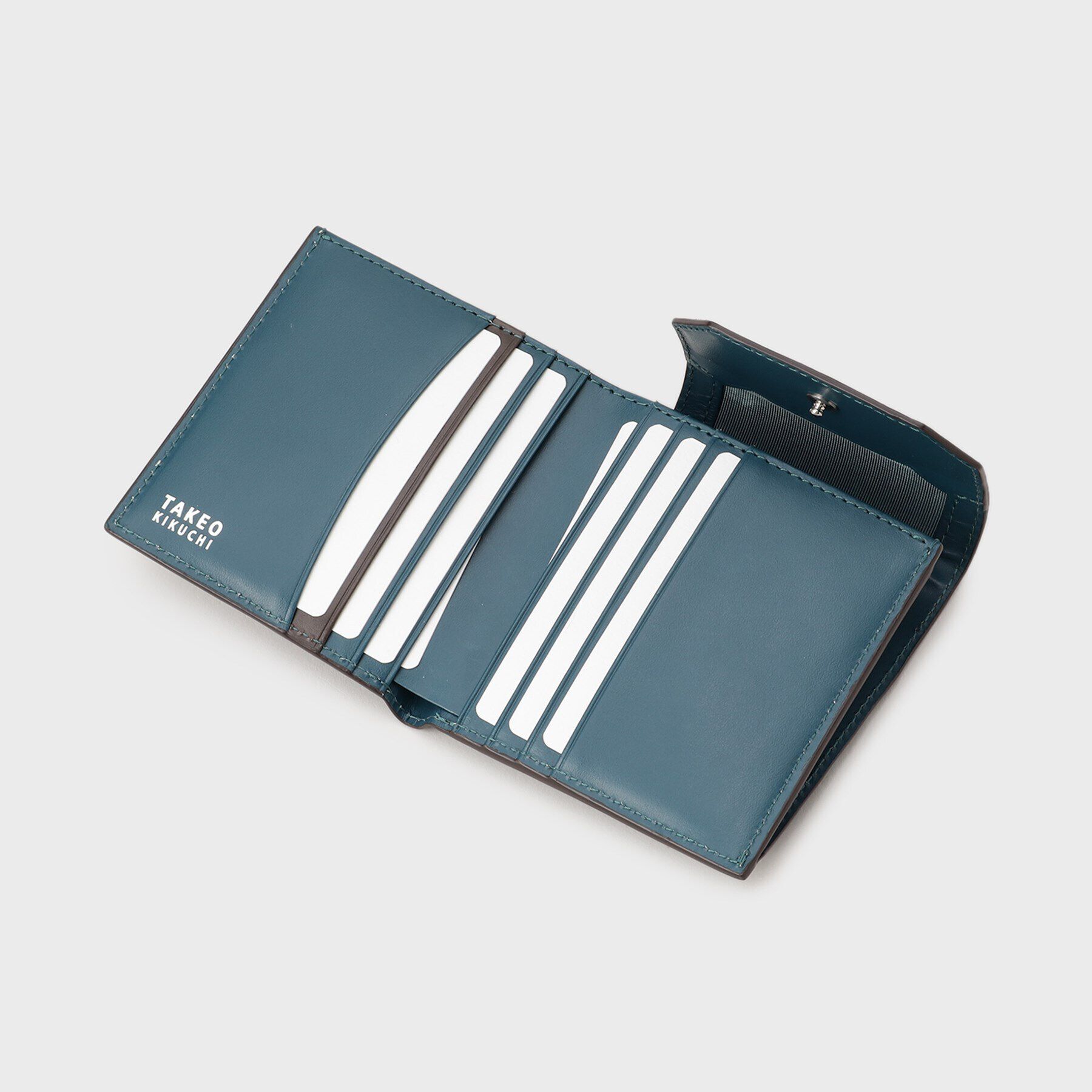 TAKEO KIKUCHI「【NEW レザーリップルシリーズ】 コンパクトウォレット」|財布|