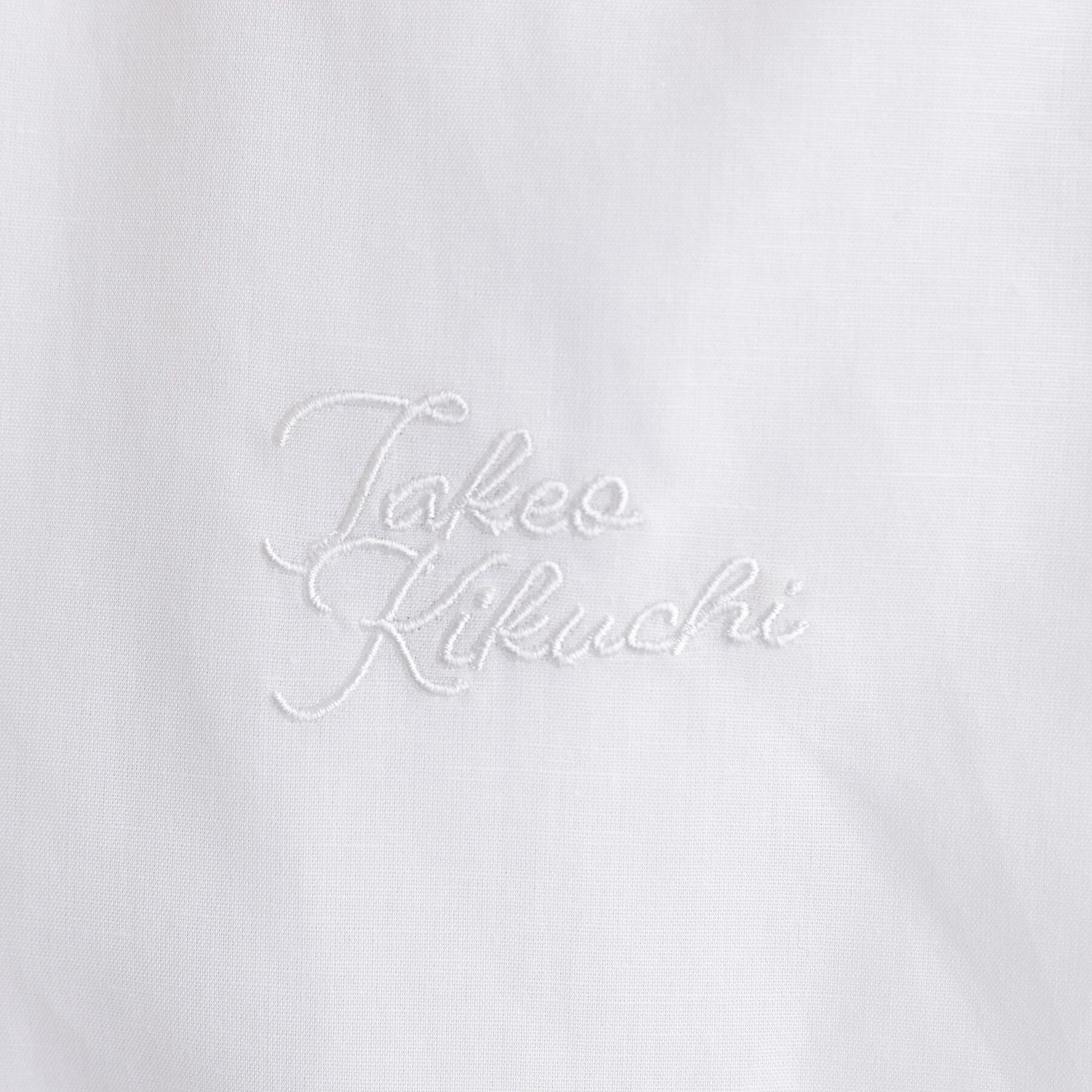 TAKEO KIKUCHI「【LIMITED】ワンポイントロゴ刺繍 綿麻半袖シャツ」|シャツ・ブラウス|