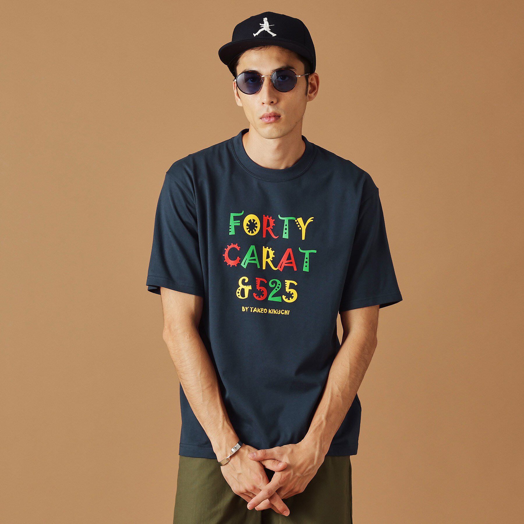 40CARATS&525「【Sサイズ～】レゲエ調プリント半袖Tシャツ」|Tシャツ・カットソー|