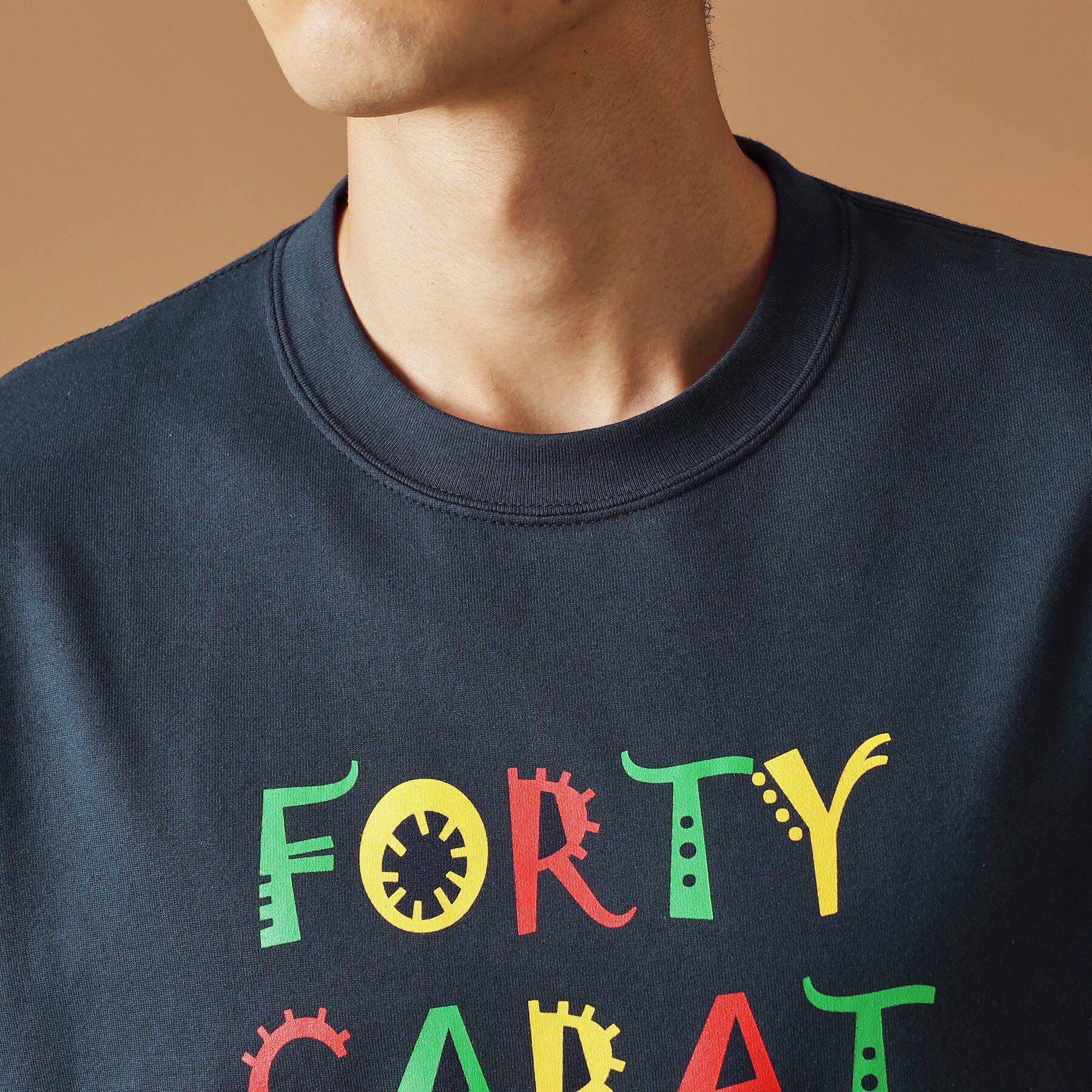 40CARATS&525「【Sサイズ～】レゲエ調プリント半袖Tシャツ」|Tシャツ・カットソー|