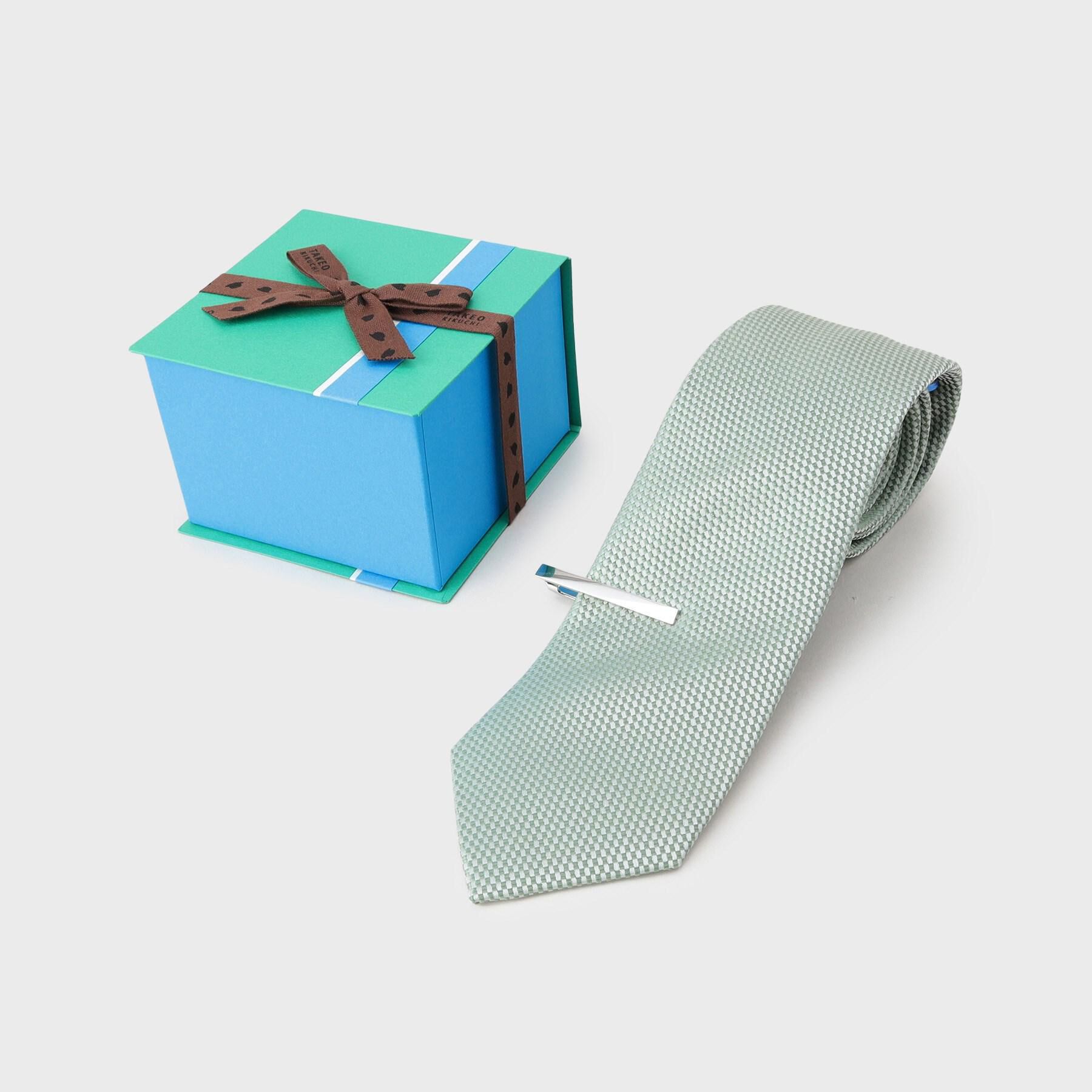 TAKEO KIKUCHI「【BOXセット】ベーシック メランジ ネクタイ＆タイバー」|ネクタイ・蝶ネクタイ|