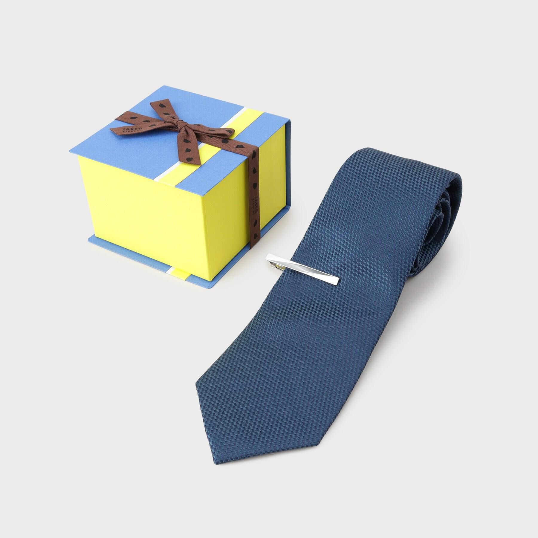 TAKEO KIKUCHI「【BOXセット】ベーシック メランジ ネクタイ＆タイバー」|ネクタイ・蝶ネクタイ|