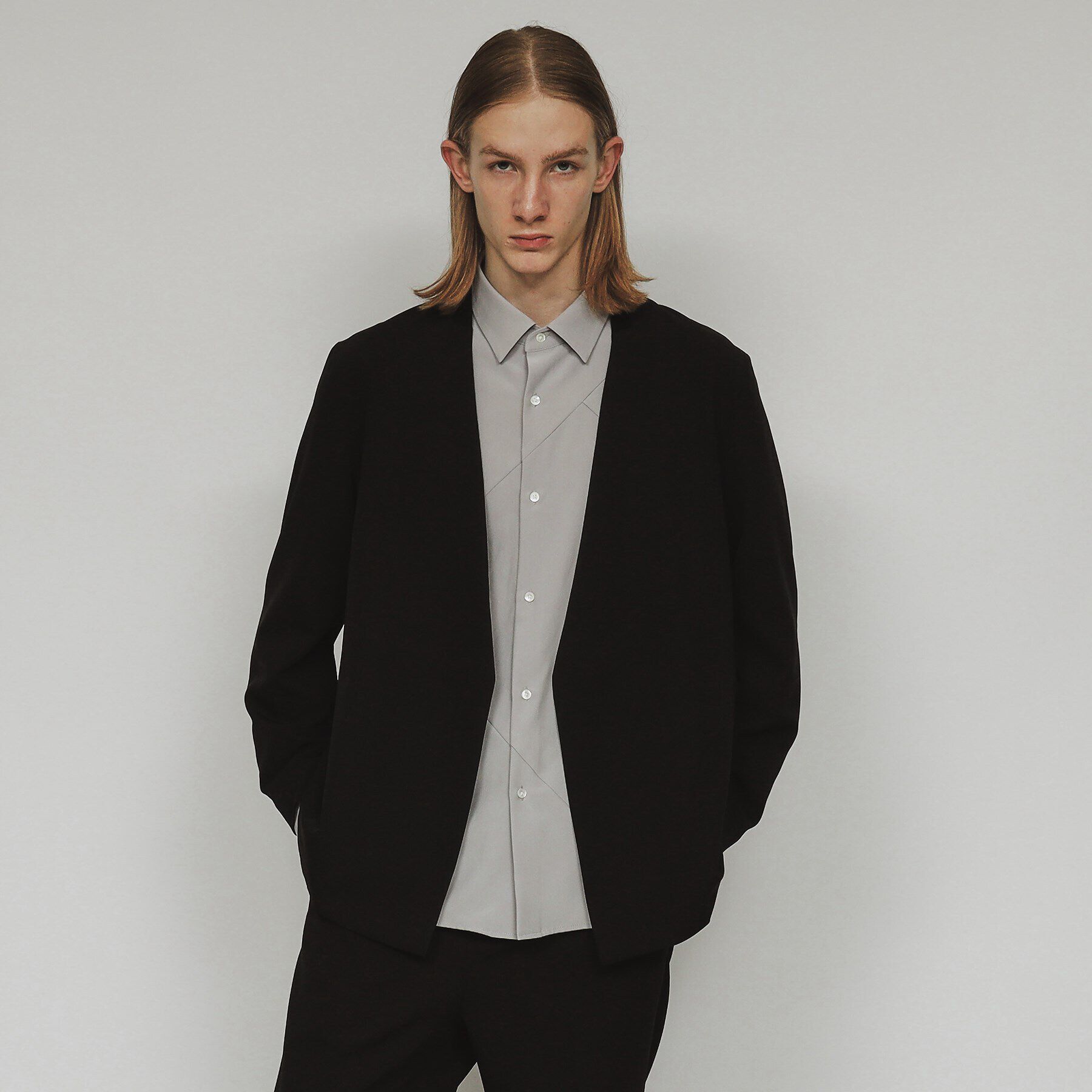 tk.TAKEO KIKUCHI「360度ストレッチノーカラージャケット」|ノーカラージャケット|