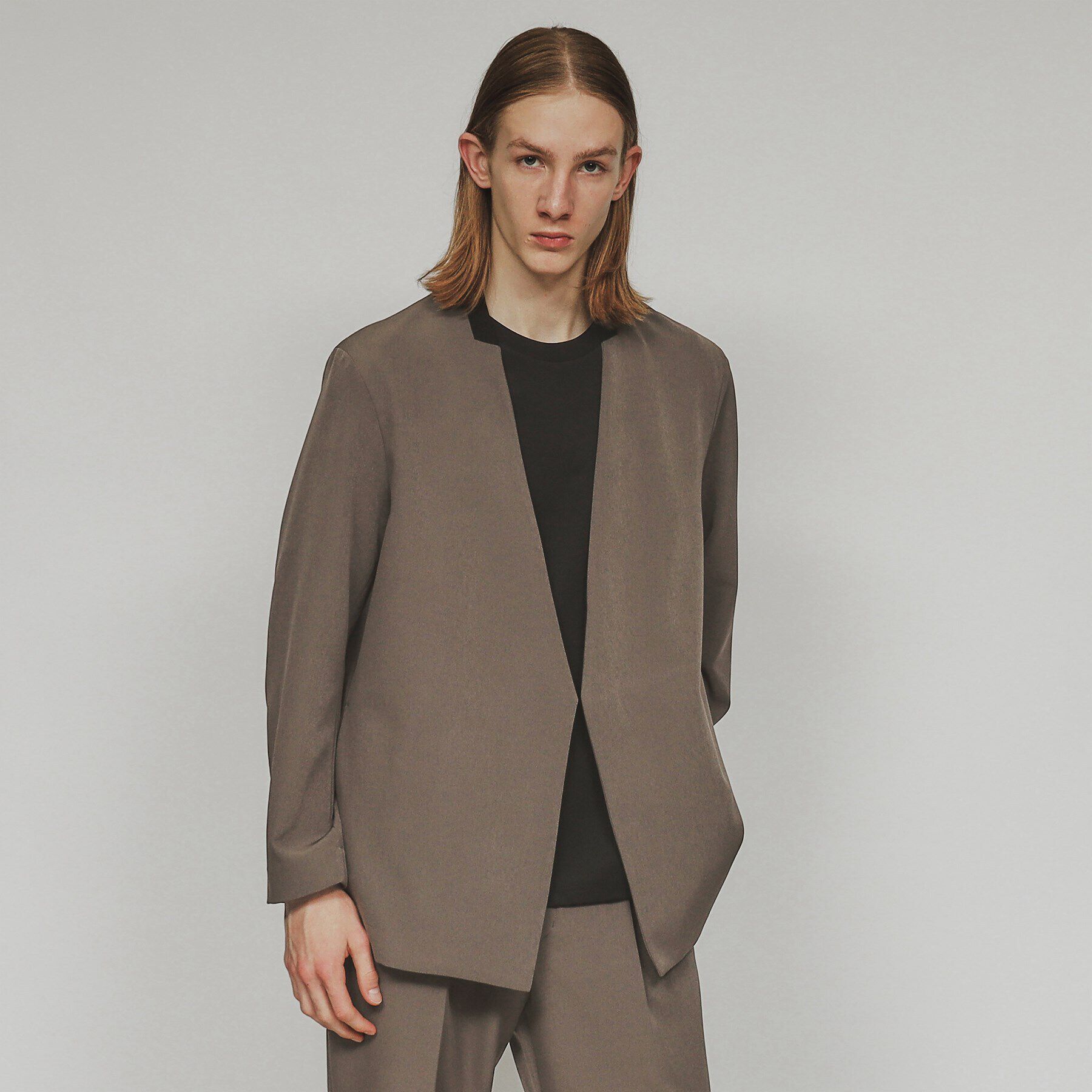 tk.TAKEO KIKUCHI「360度ストレッチノーカラージャケット」|ノーカラージャケット|