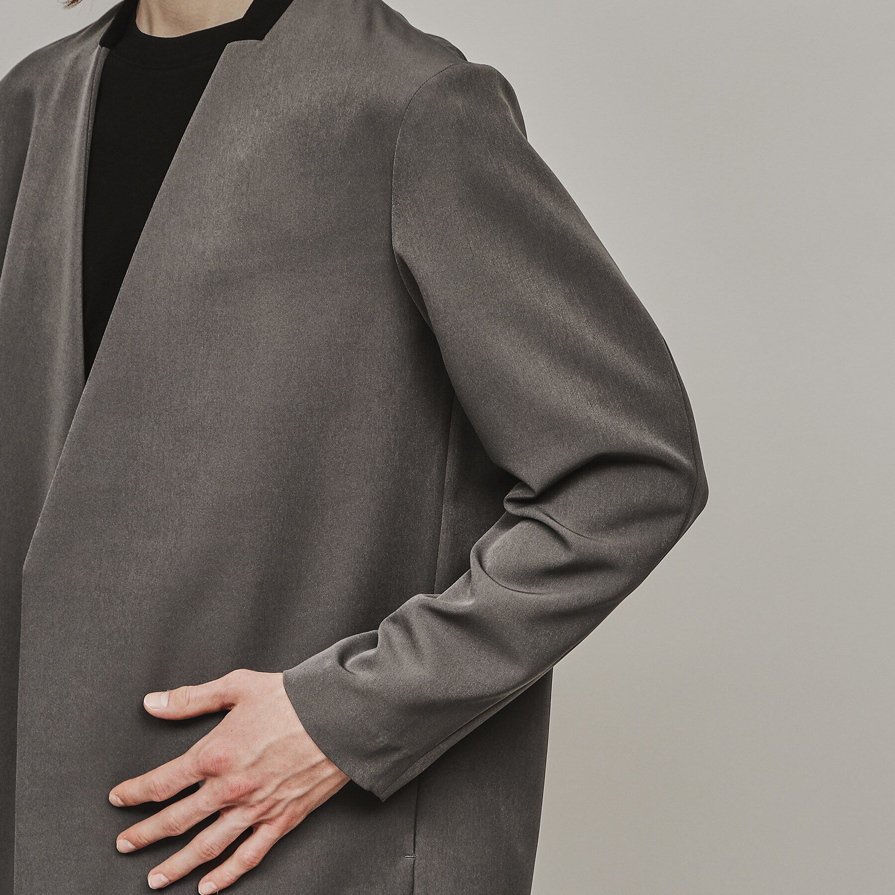 tk.TAKEO KIKUCHI「360度ストレッチノーカラージャケット」|ノーカラージャケット|