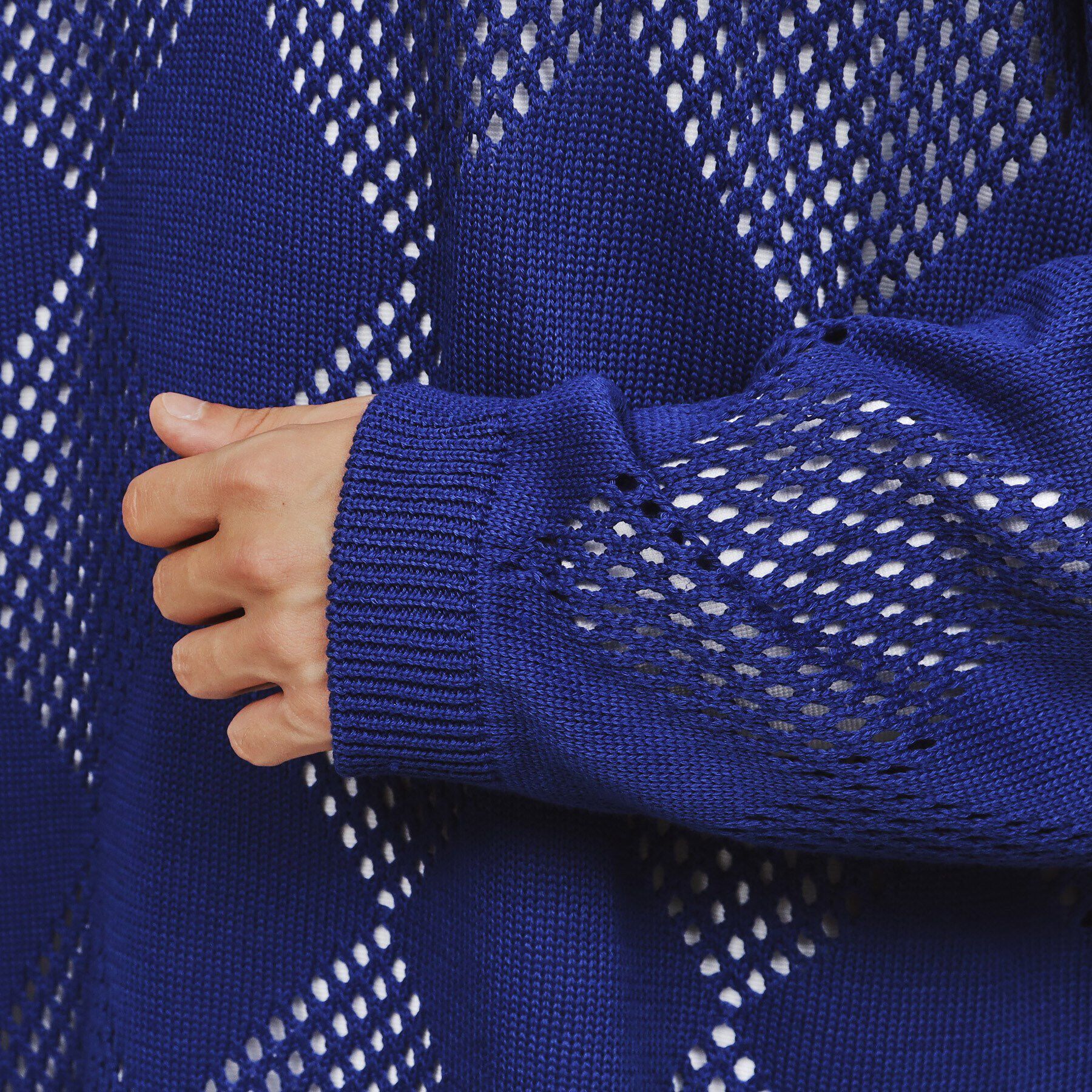 tk.TAKEO KIKUCHI「透かし編みダイヤニットプルオーバー」|ニット・セーター|