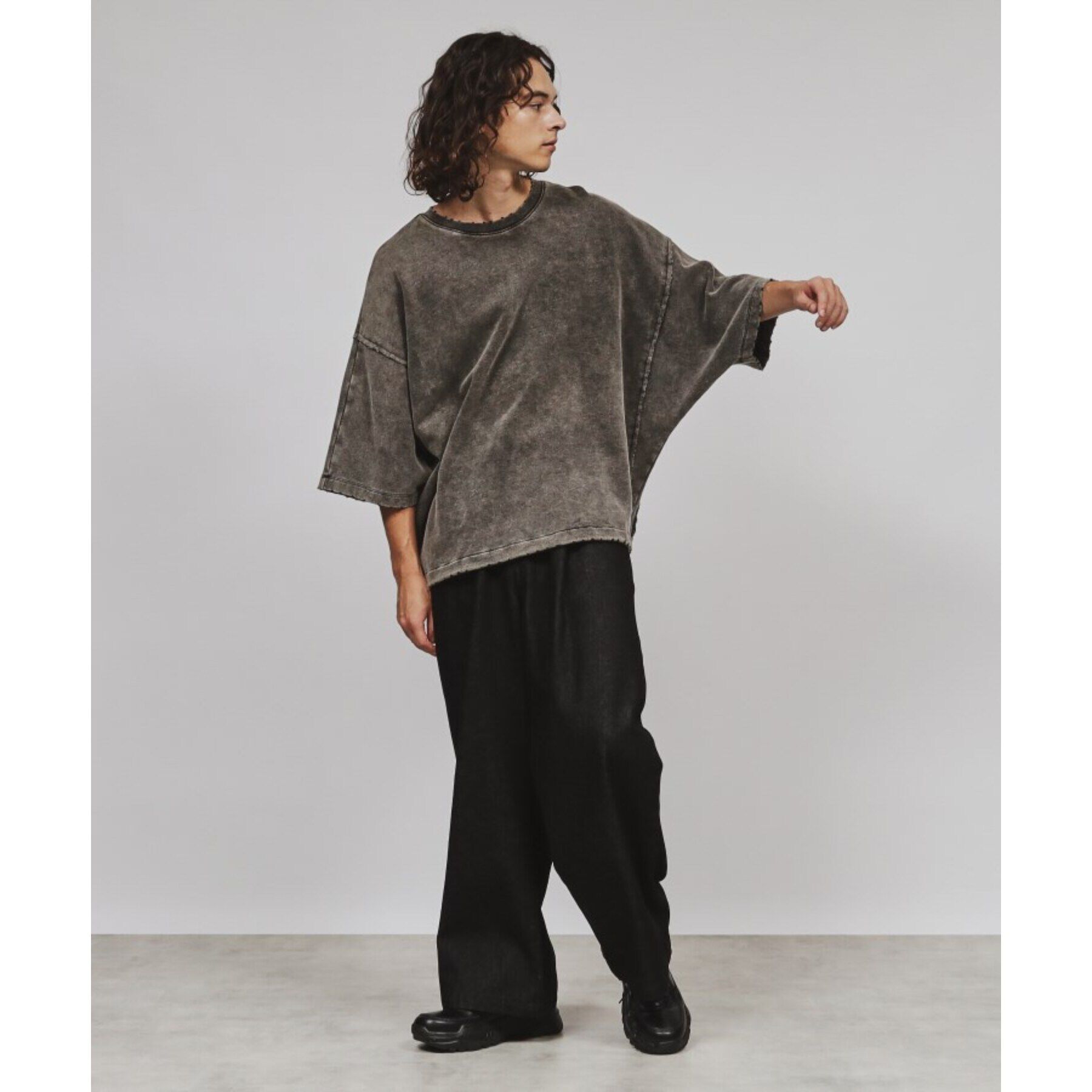 tk.TAKEO KIKUCHI「【WEB限定】ヴィンテージライクワイドデニムパンツ」|デニム|