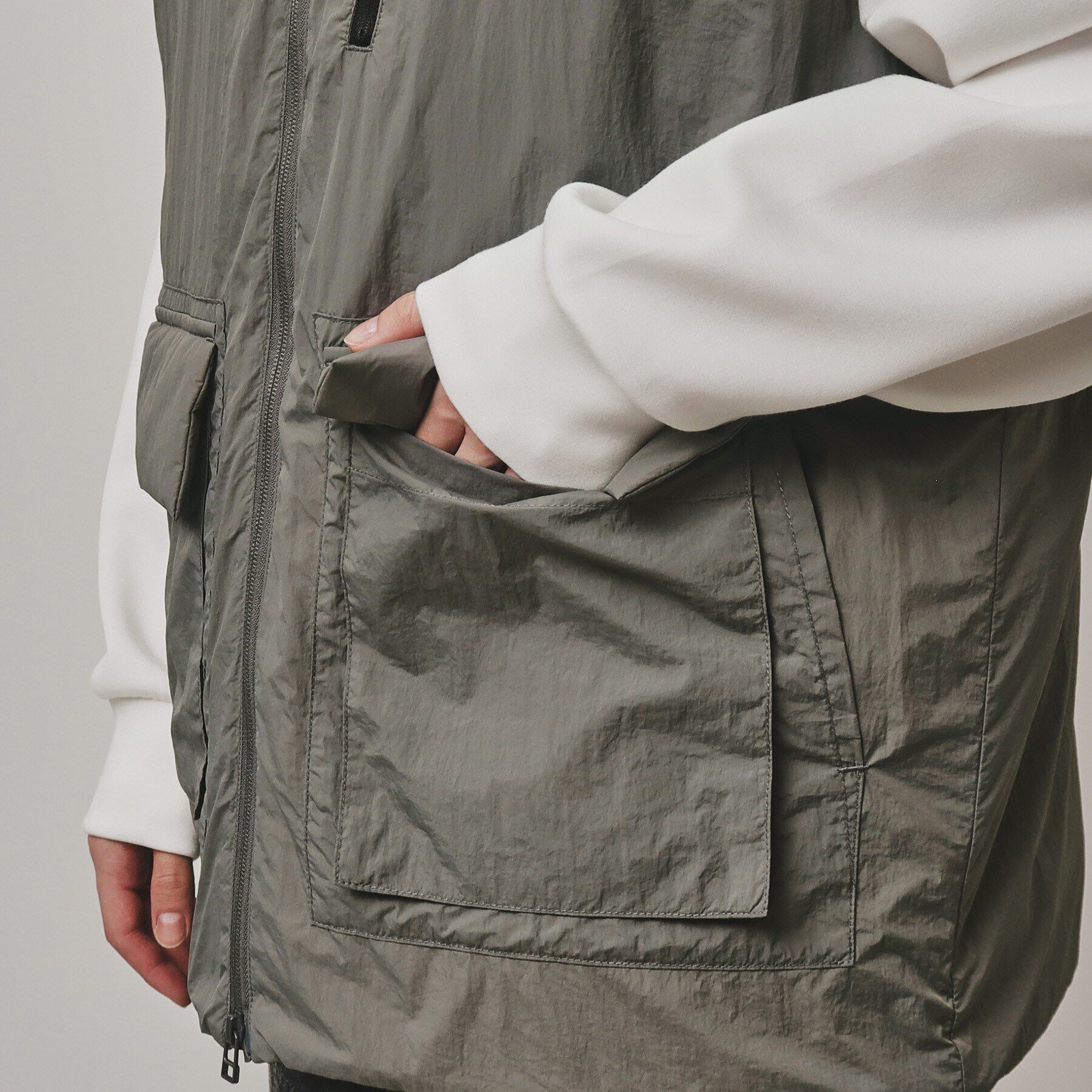 tk.TAKEO KIKUCHI「Wポケットパフボールベスト」|ベスト・ジレ|