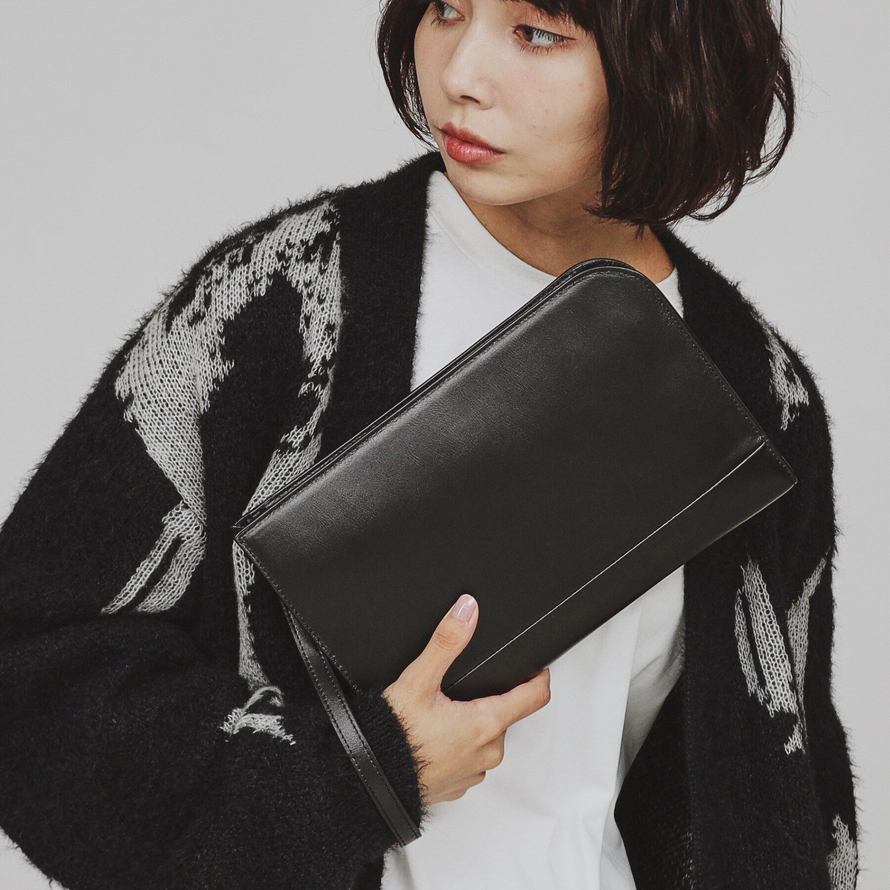 tk.TAKEO KIKUCHI「【冠婚葬祭OK】リアルレザークラッチバッグ」|クラッチバッグ|ブラック(019)