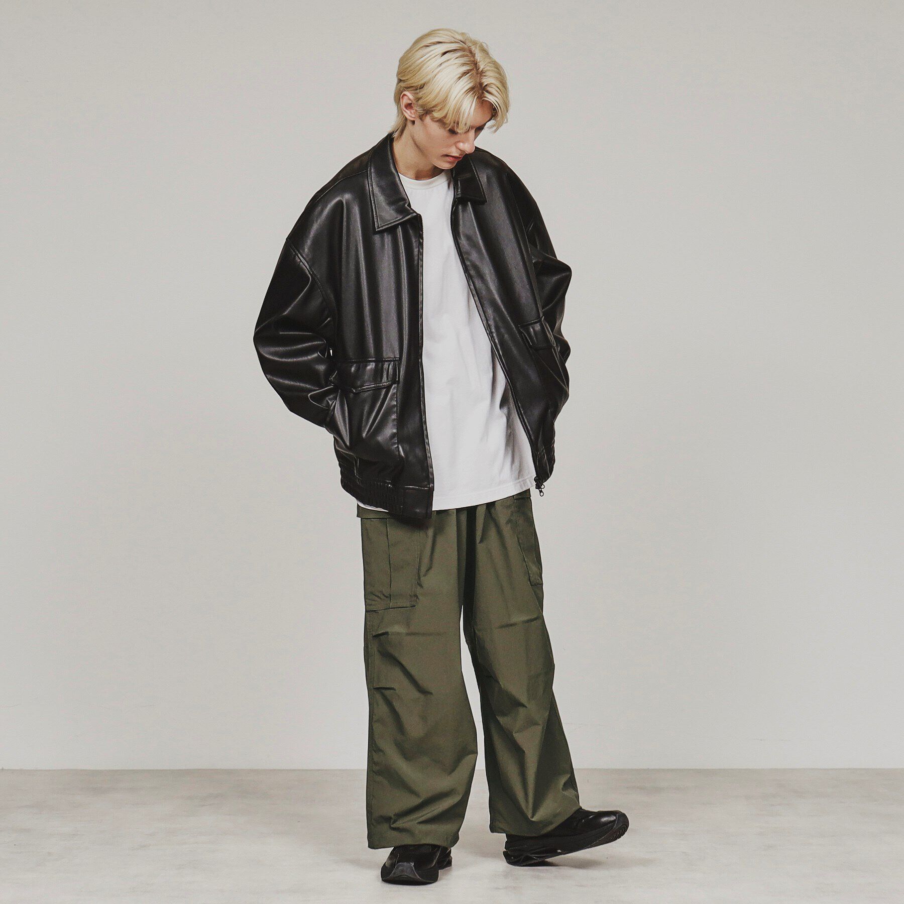 tk.TAKEO KIKUCHI「ポリエステルタフタワイドカーゴパンツ」|その他|