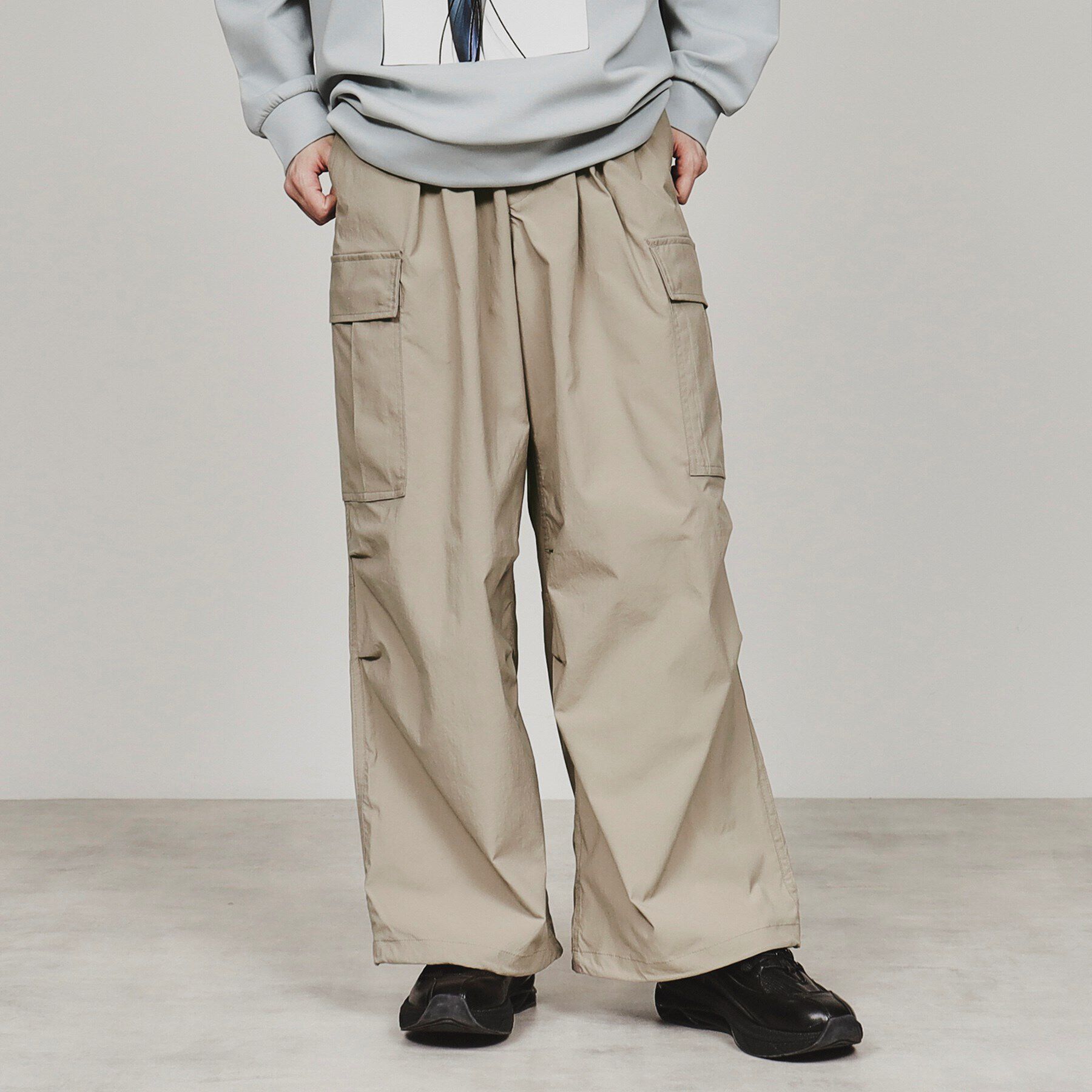 tk.TAKEO KIKUCHI「ポリエステルタフタワイドカーゴパンツ」|その他|